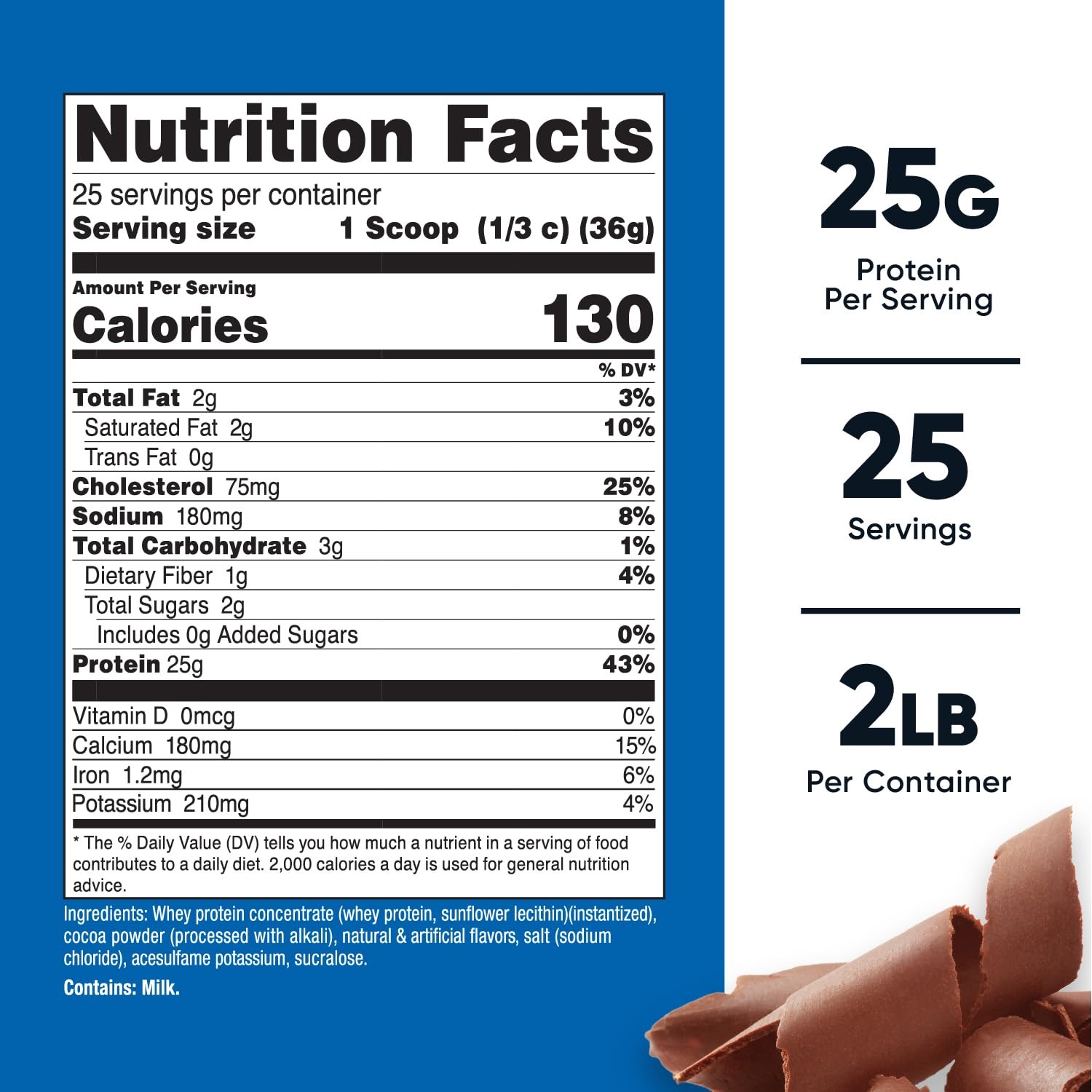 Nutricost Whey Protein Concentrate (Chocolate) 2LBS – 2 Pound (Pack of 1)