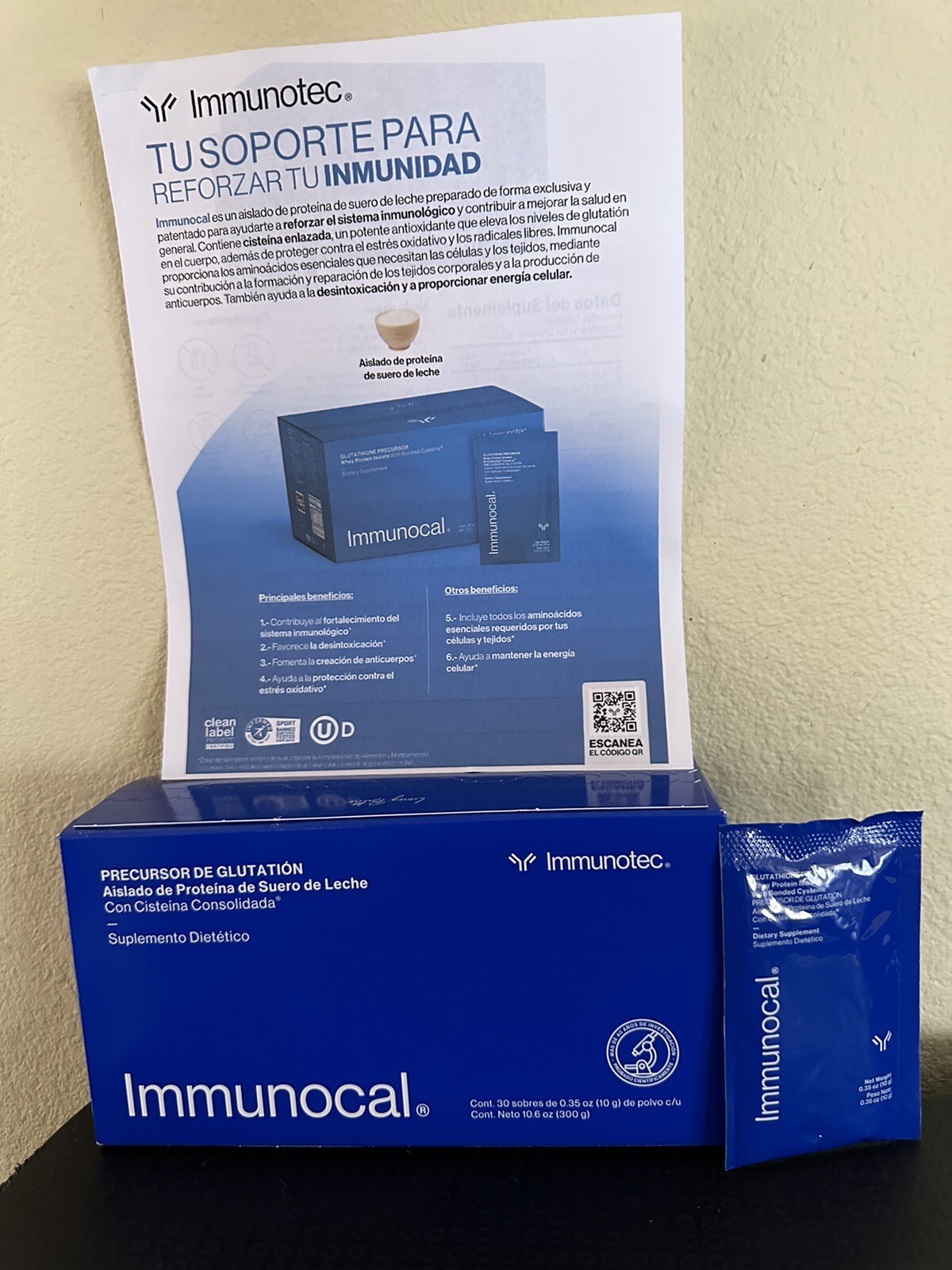Immunocal Classic (Blue) Regular Glutathione Precursor 30 Pouches by Immunotec