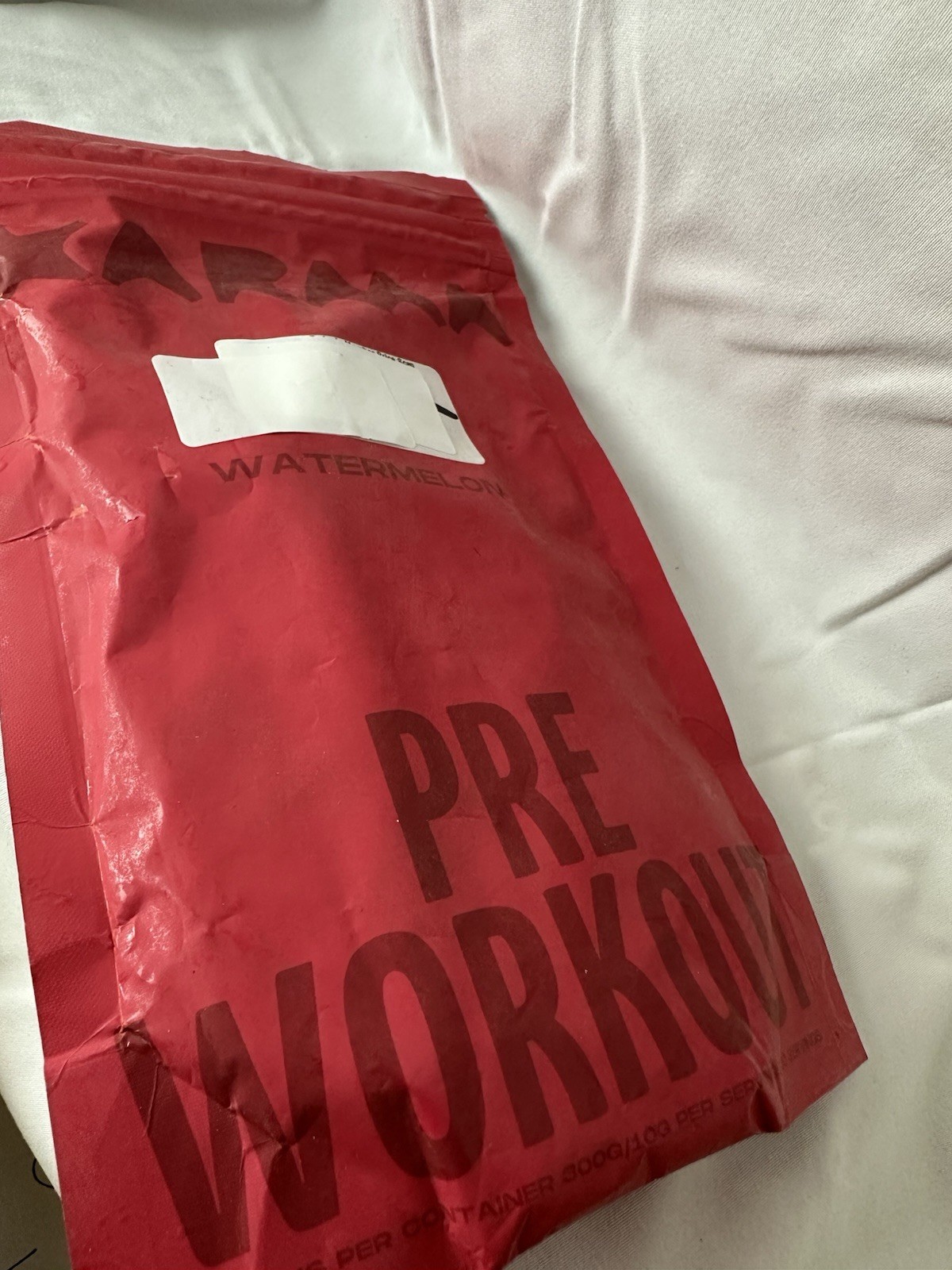 KARMA Pre Workout Watermelon Burst Drink Mix w/Caffeine Exp. 01/2026