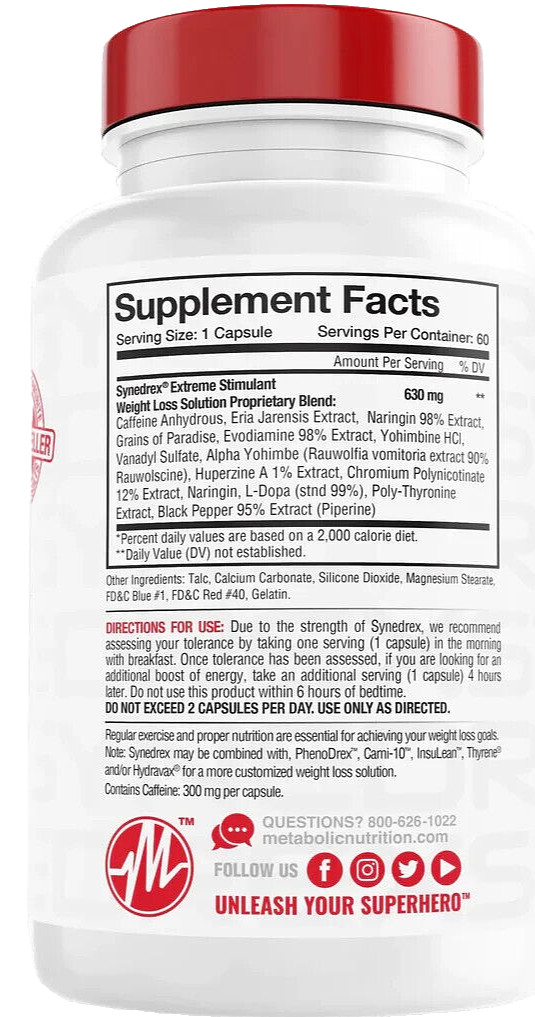 HOW DO I LOSE WEIGHT FAST AND BURN FAT ON MY BODY Synedrex 120 CAPS (2 x 60)