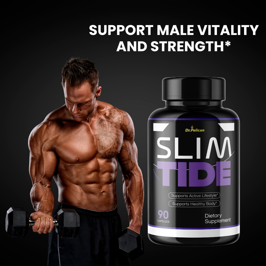 Slim Tide- Bodybuilding & Men’s Health Support- 3 Bottles- 270 Capsules