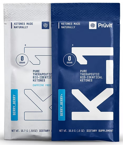 NEW K1 Prüvit Ketones 10 Packets Charged BERRY BERRY / FREE SHIPP Exp 2027