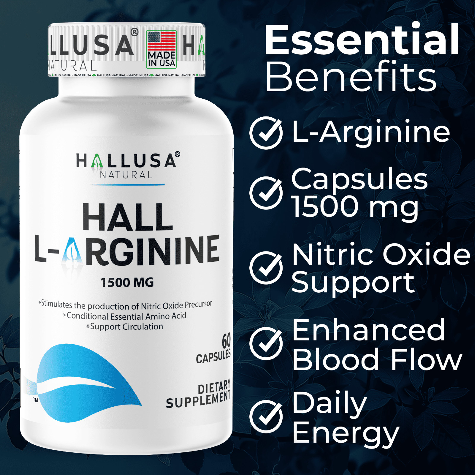 L- ARGININE – Supplement for Enhanced Performance – Essential Amino Acids