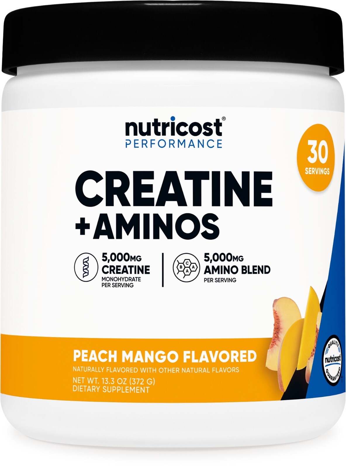 Nutricost Creatine + Aminos 30 Servings (Peach Mango Flavored)