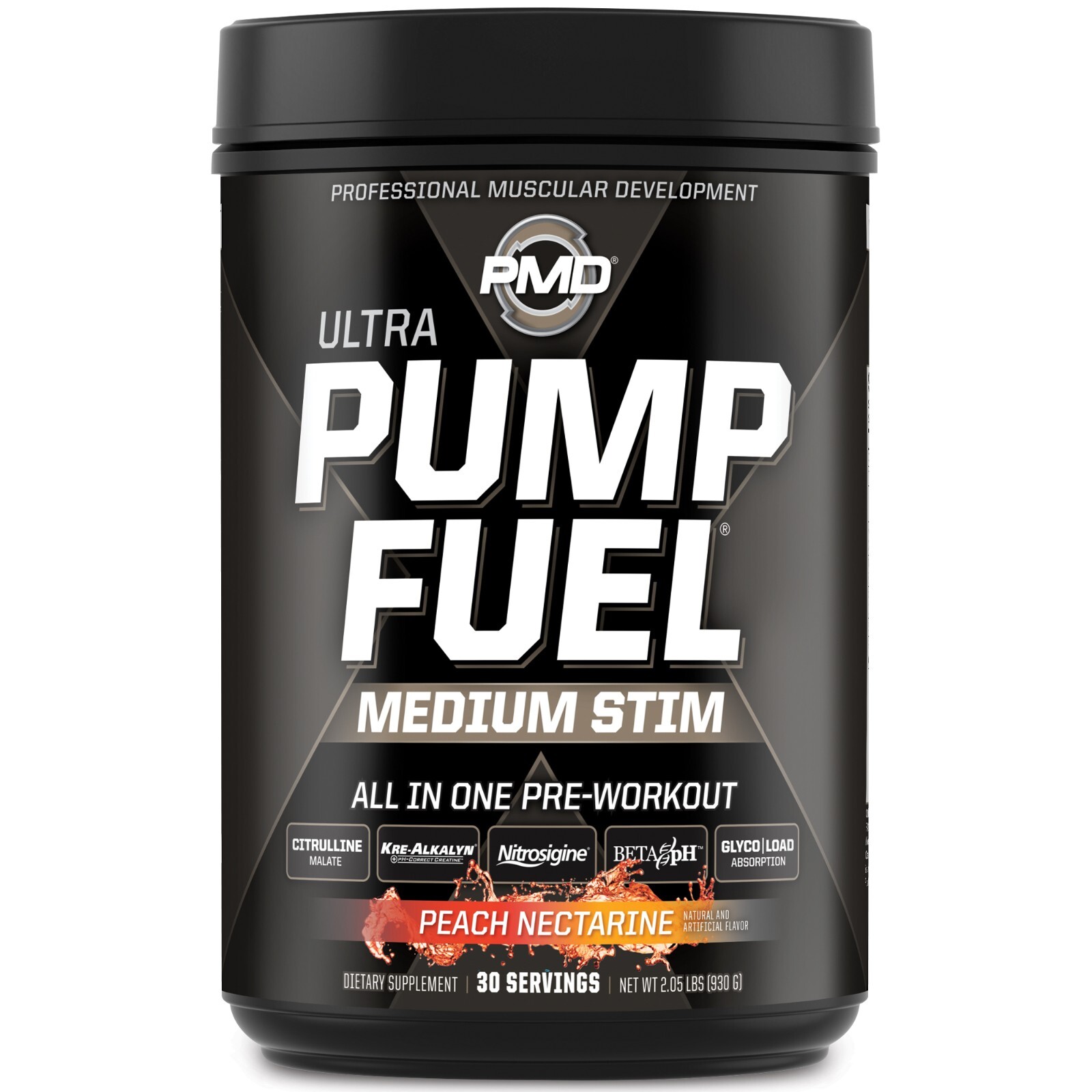 PMD SPORTS PUMP FUEL ULTRA – PRE WORKOUT – PEACH NECTARINE (30 Servings)