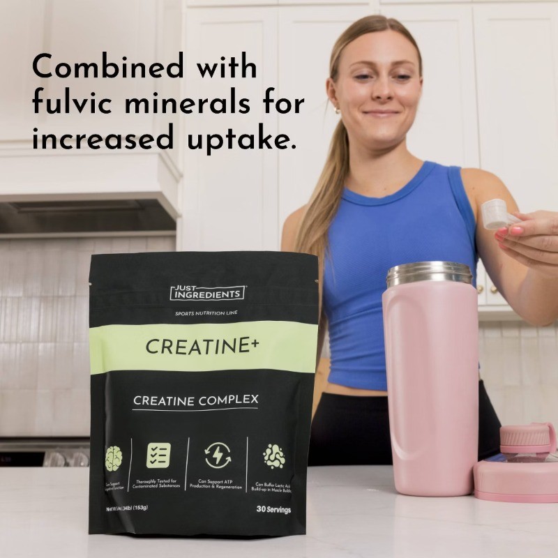 Just Ingredients Creatine + Sports Nutrition Supplement – 5.4oz/30 Servings