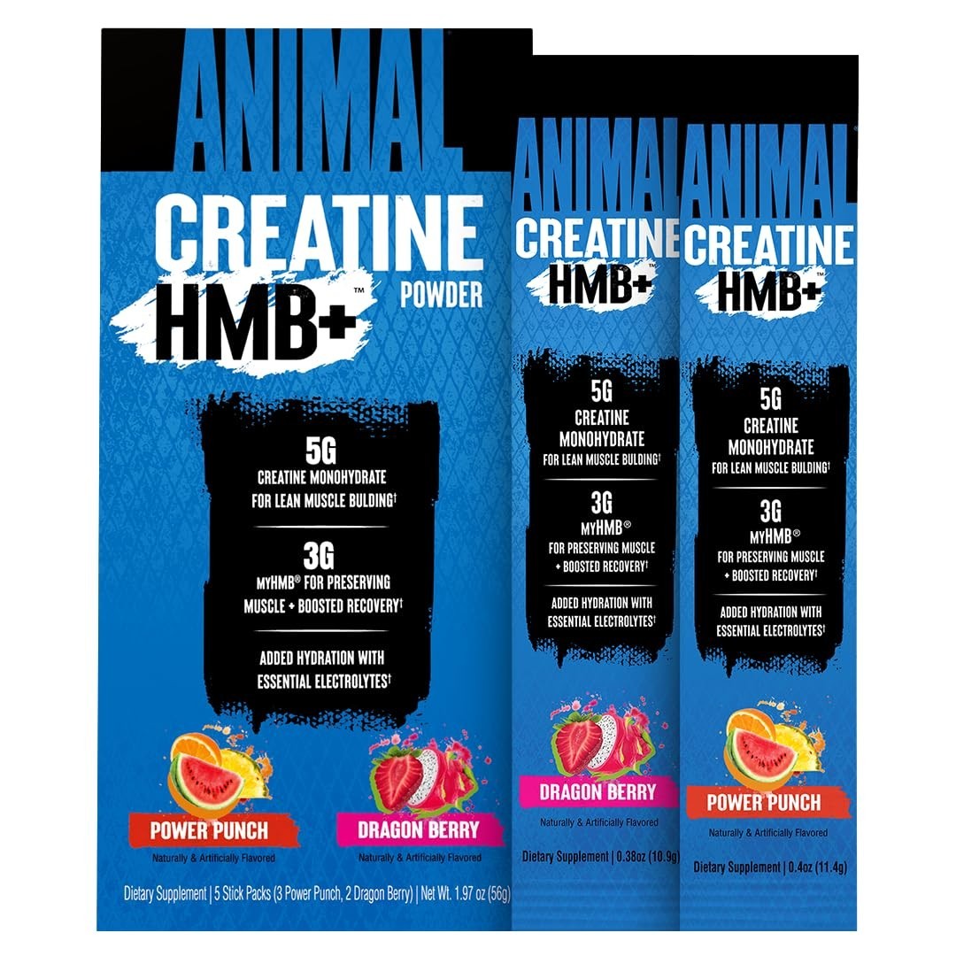 Creatine HMB Powder with Electrolytes – 3g MyHMB + 5g Creatine for Recovery & En