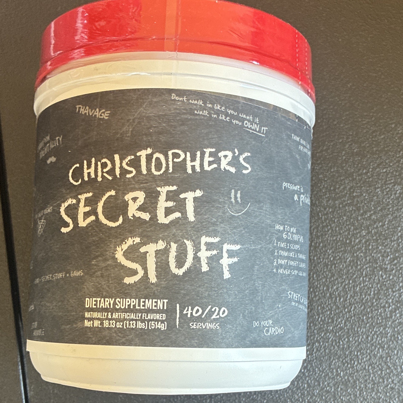 Bum Christopher’s Secret Stuff Supplement Powder Energy Support exp 08/27