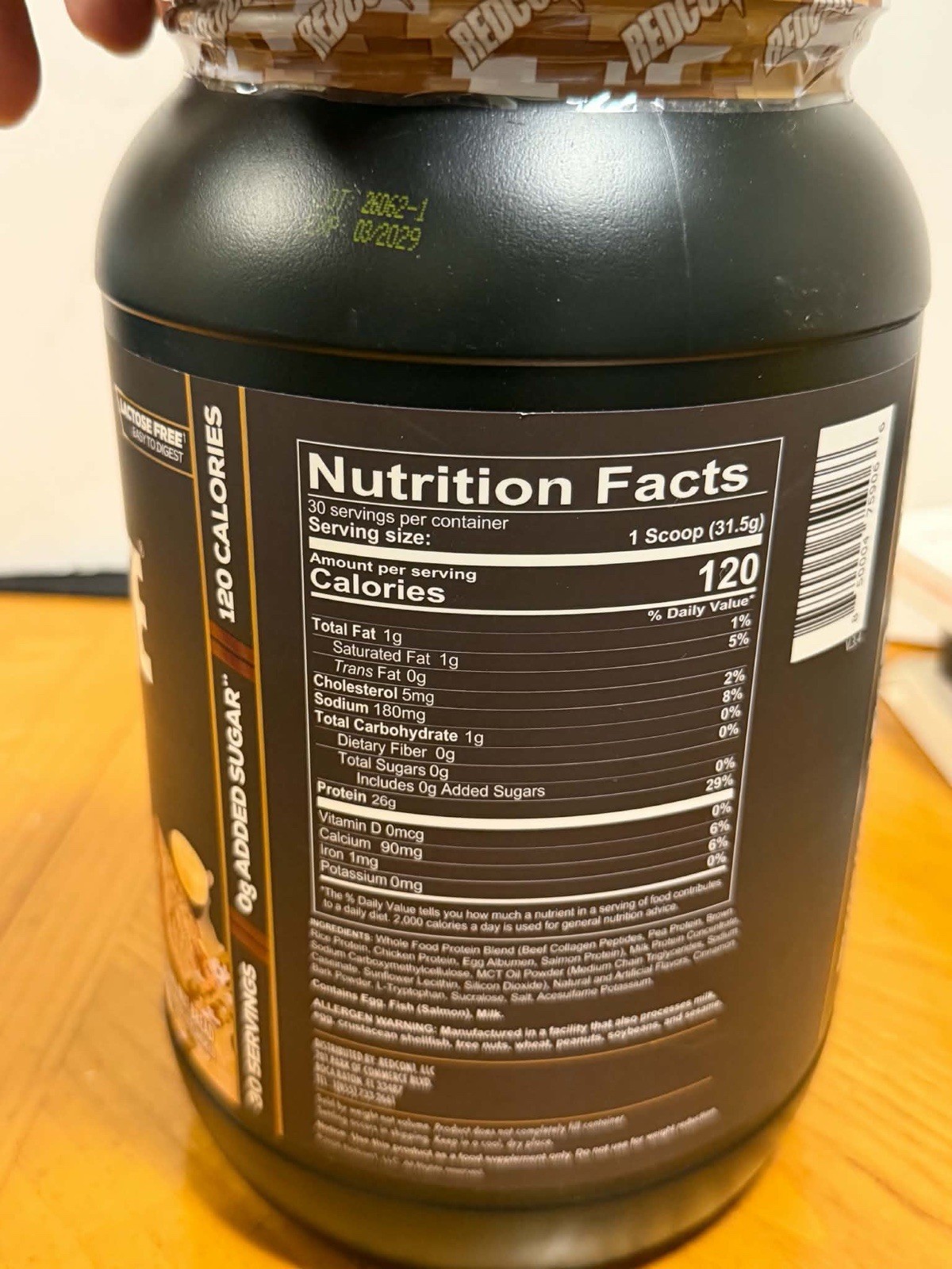 MRE LITE Whole Food Protein Powder, Banana Nut Bread – Exp. 03/29