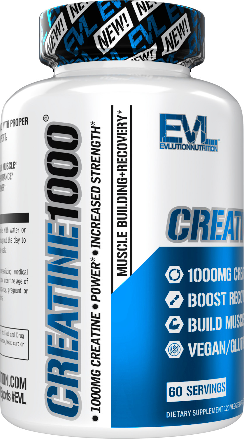 Evlution Nutrition Creatine1000 – 1g Creatine Monohydrate – 60 Servings