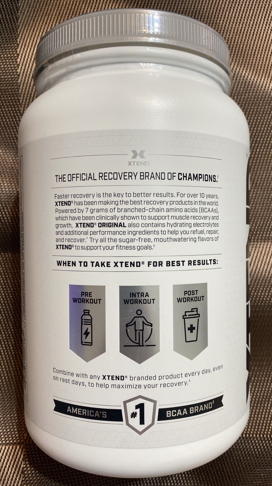 90 Servings Xtend Original BCAA Powder Muscle Recovery 90 Servings Glacial Grape