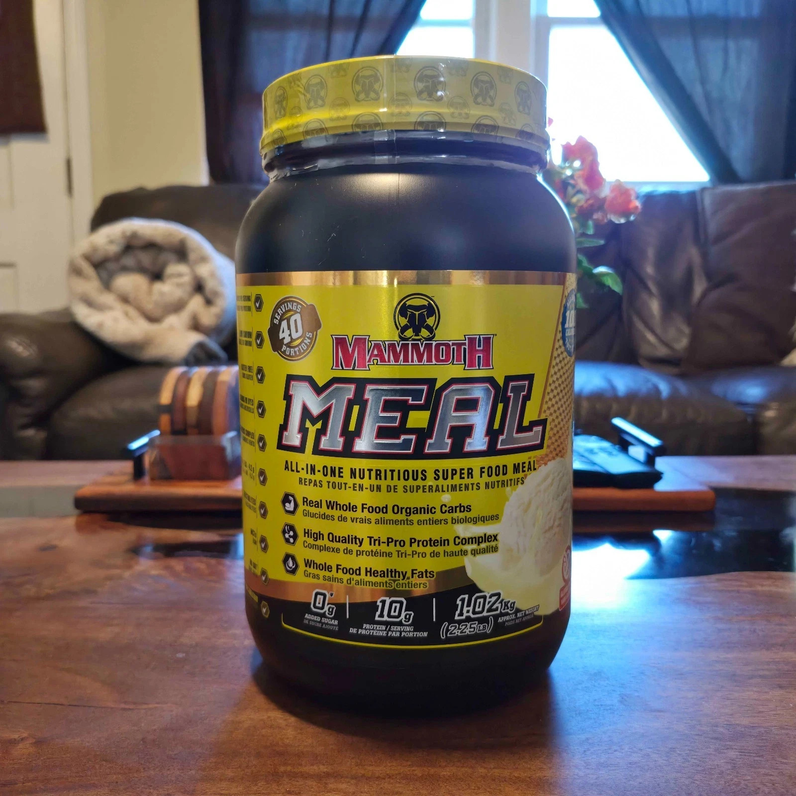 Protein Powder 2.25lb NEW/SEALED – Vanilla Ice Cream Flavor, Mammoth Meal