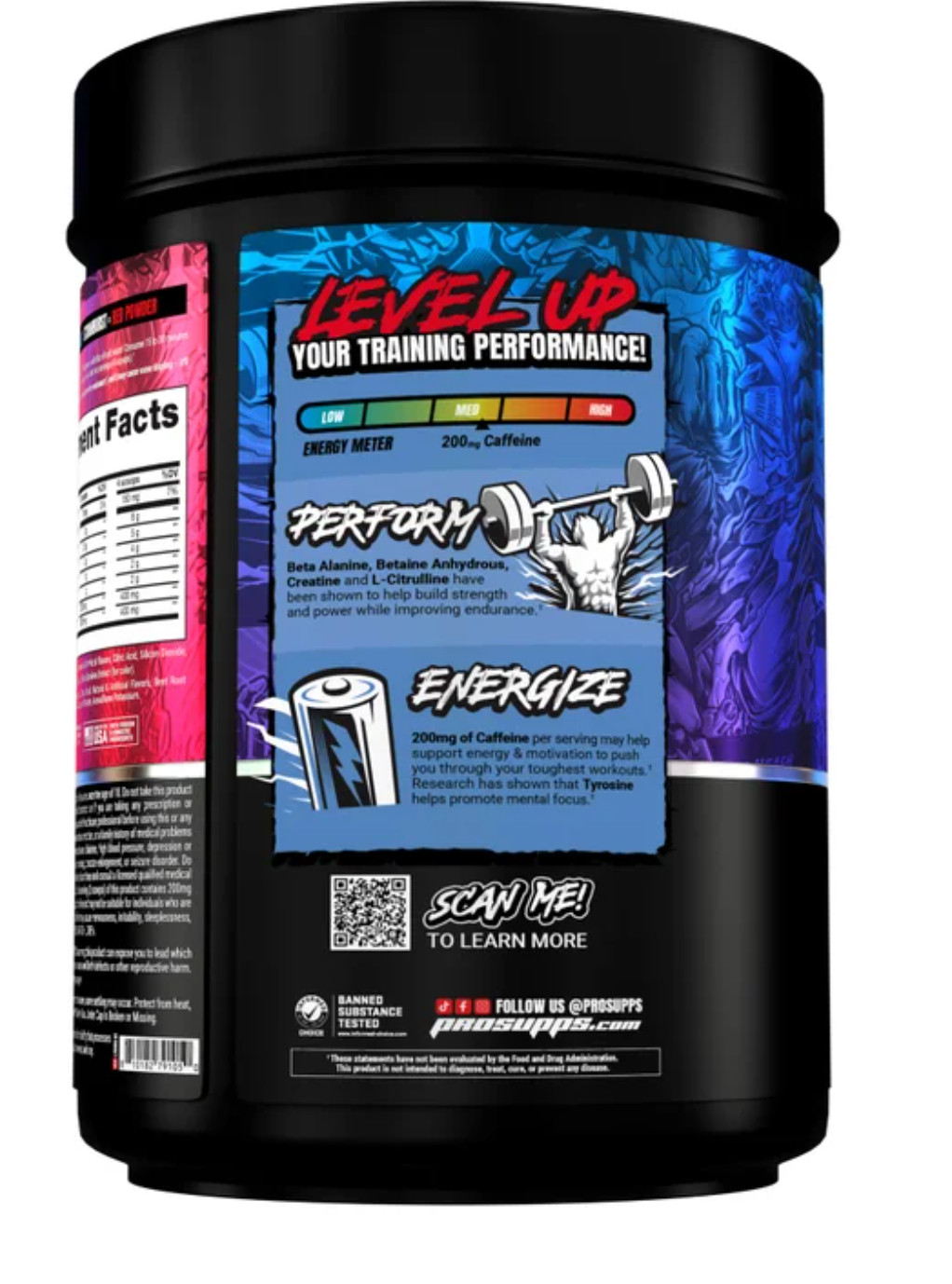 ProSupps Mr Hyde Signature Pre Workout 36 Servings Energy Focus Creatine Berry