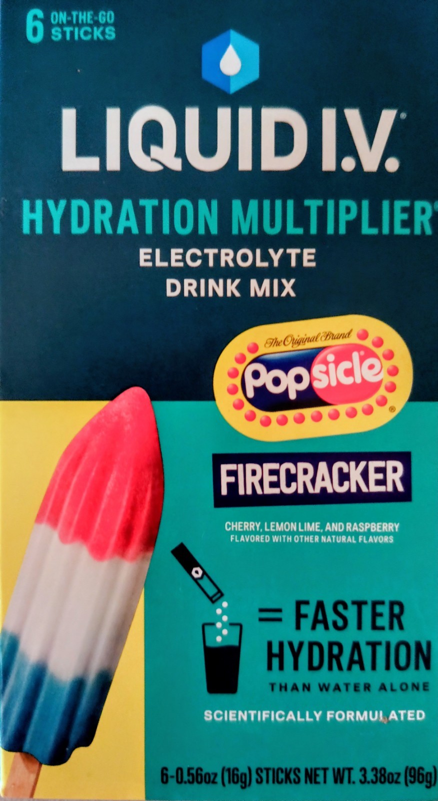 Liquid I.V. Hydration Multiplier Electrolyte Drink Mix Powder, Firecracker