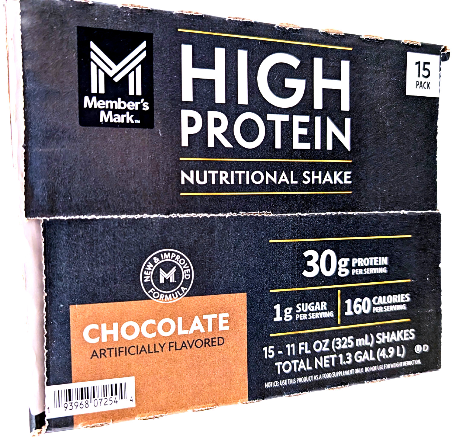 Member’s Mark 30g High Protein Nutritional Shake Chocolate 15×11 Fl Oz EXP 07/26