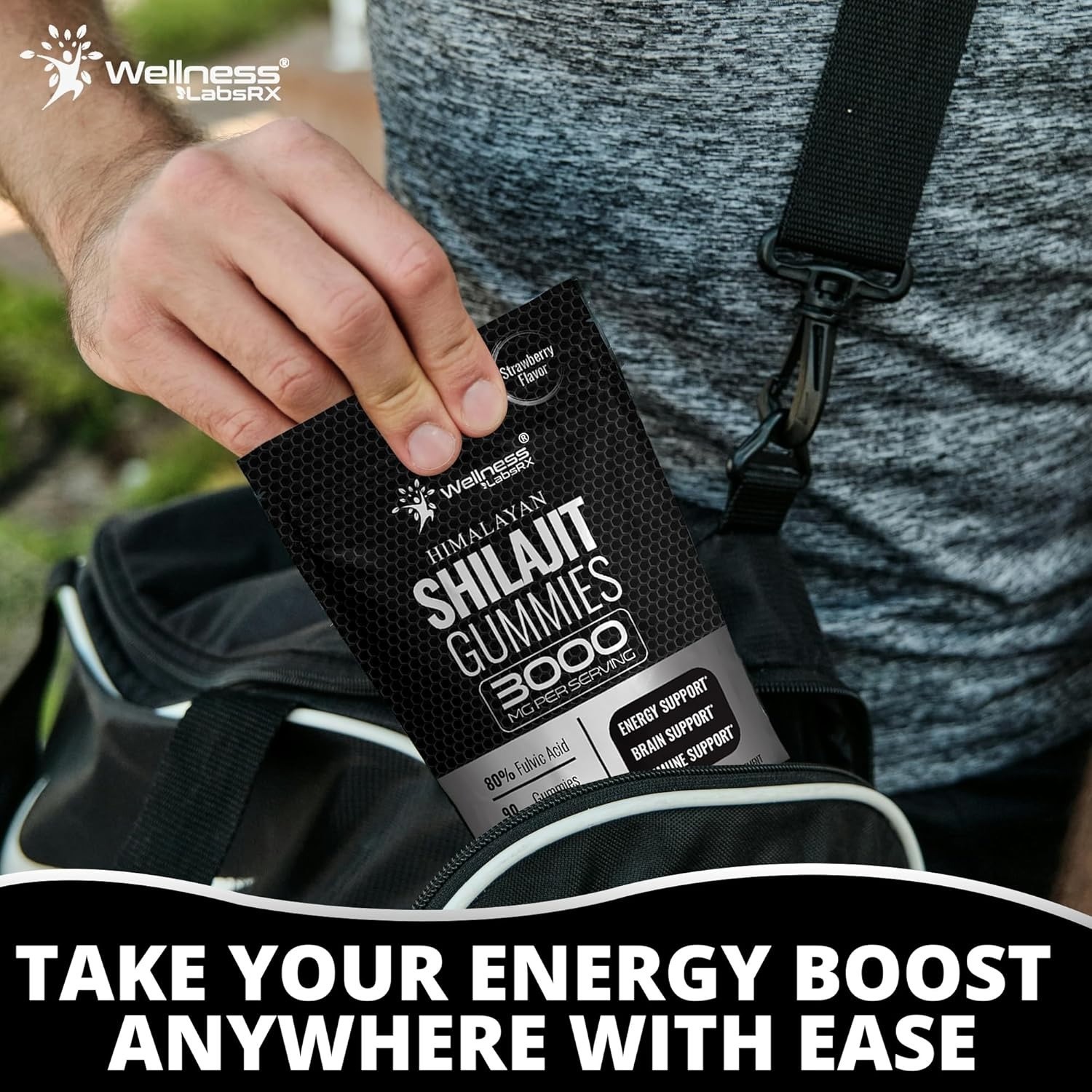 Shilajit-Gummies 3000mg – Energy, Immune & Brain Support | 90 Ct | Men & Women