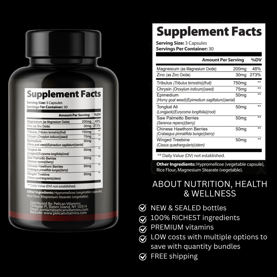 Test0 Dark- Bodybuilding & Men’s Health Support- 4 Bottles- 360 Capsules