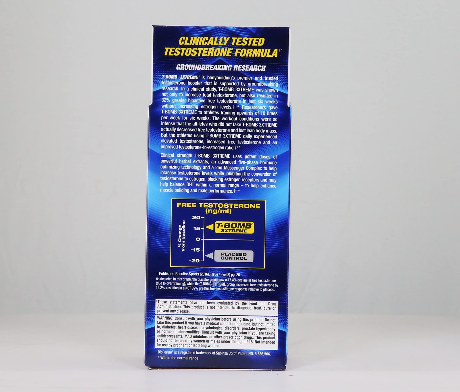 MHP T-Bomb 3xtreme Clinically Tested, Testosterone Booster for Men, Increase …