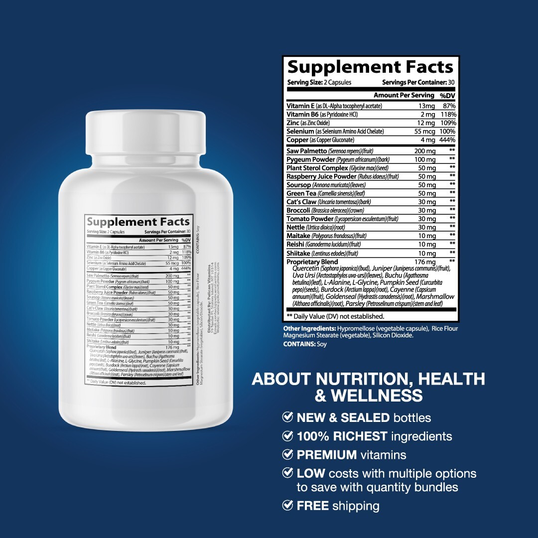 ProstaEase- Support Supplement for Men – Urinary & Bladder Health-4 Bottles