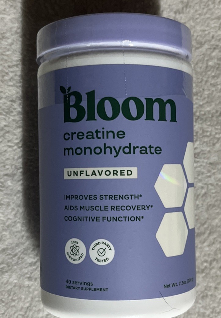 Bloom Nutrition Creatine Monohydrate Powder-unflavored-Micronized Creatine 02/27