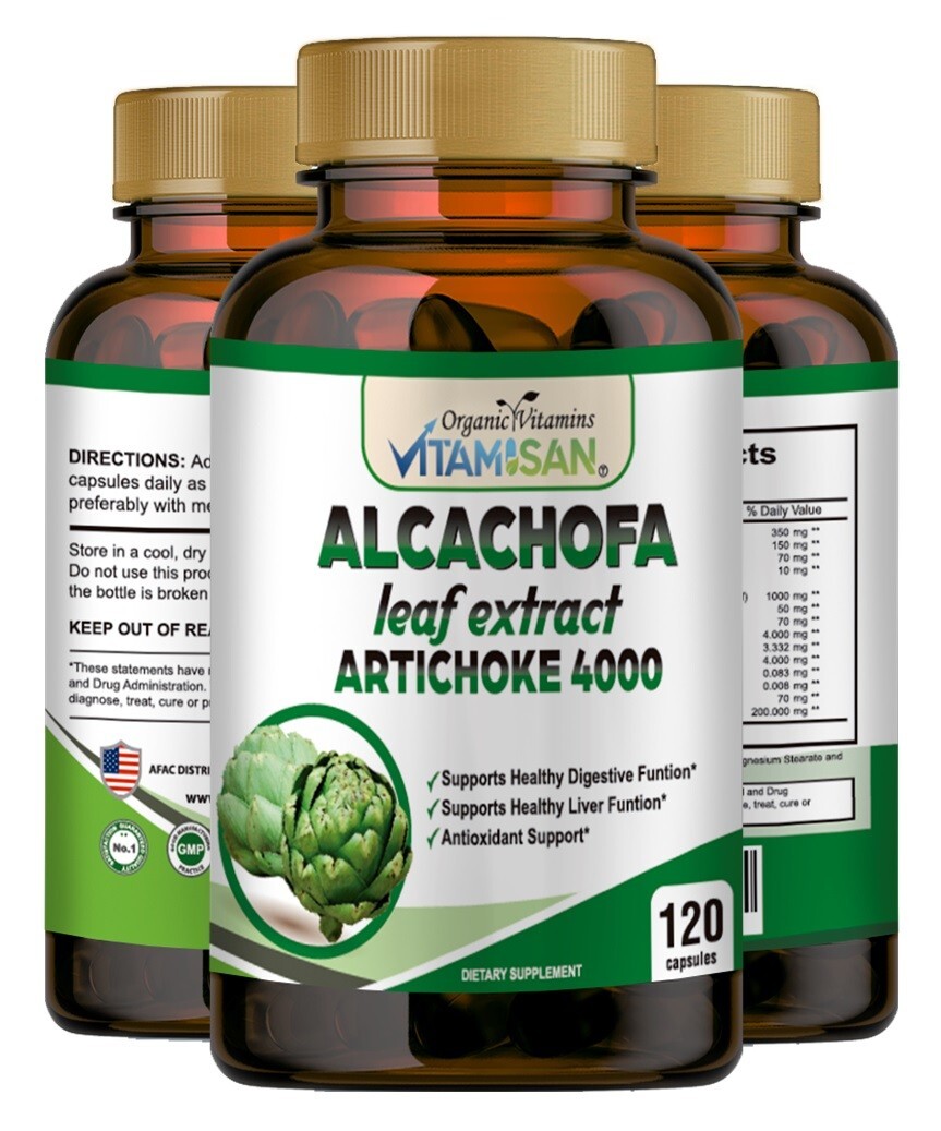 Artichoke 60 capsule extract Capsulas Extract Alcachofa weight loss support