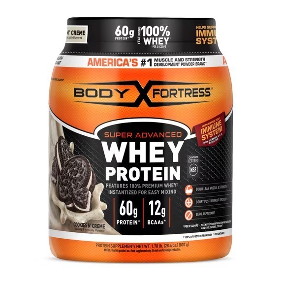 Body Fortress Super Advanced 100% Premium Whey Protein Powder – Choose Flavor