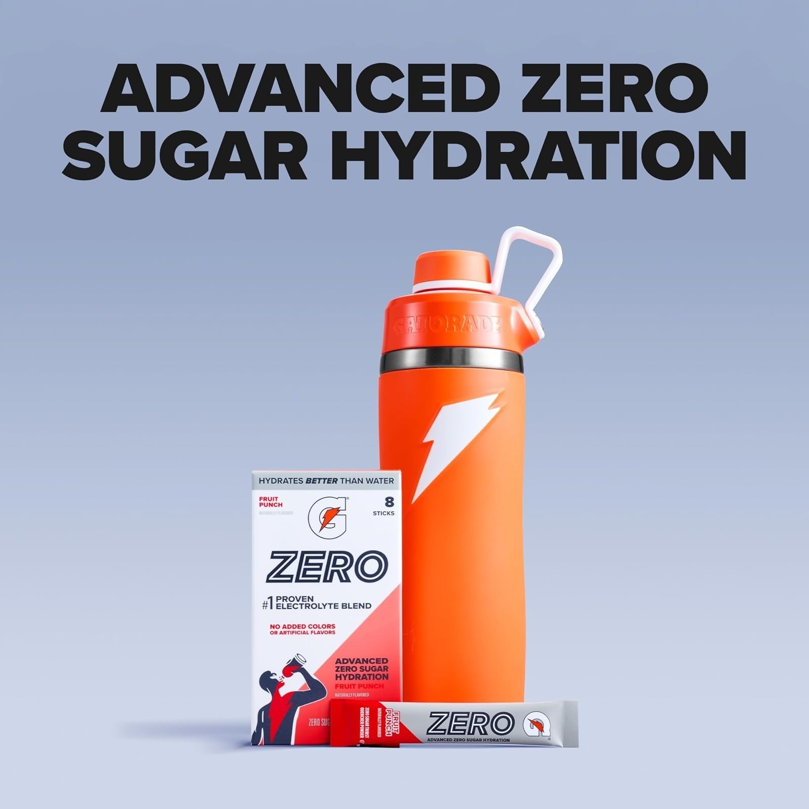Gatorade Zero Sugar Electrolyte Powder, Grape Flavor, 32 Servings
