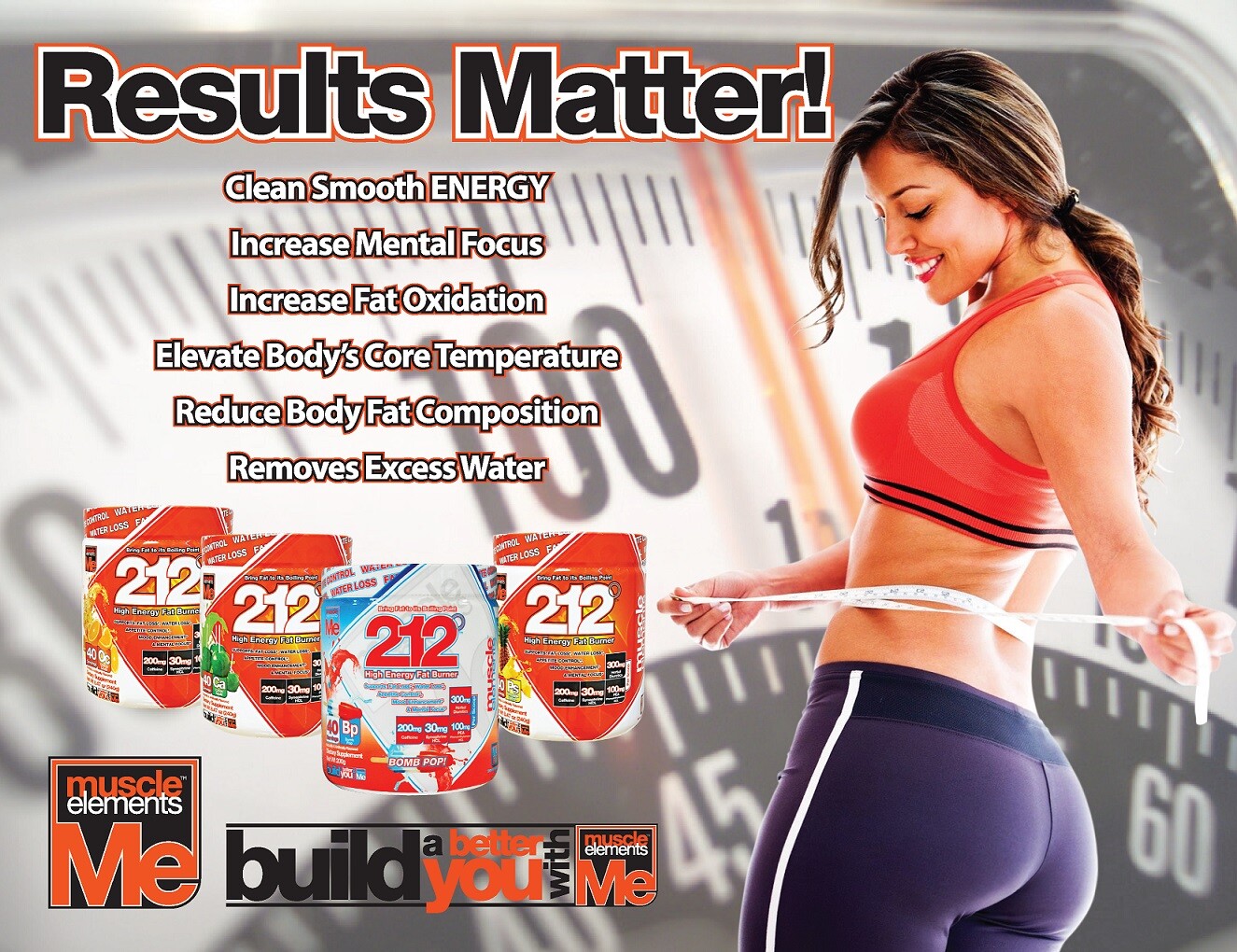 Muscle Elements 212° THERMOGENIC FAT BURNER – 40 Servings COCONUT LIME