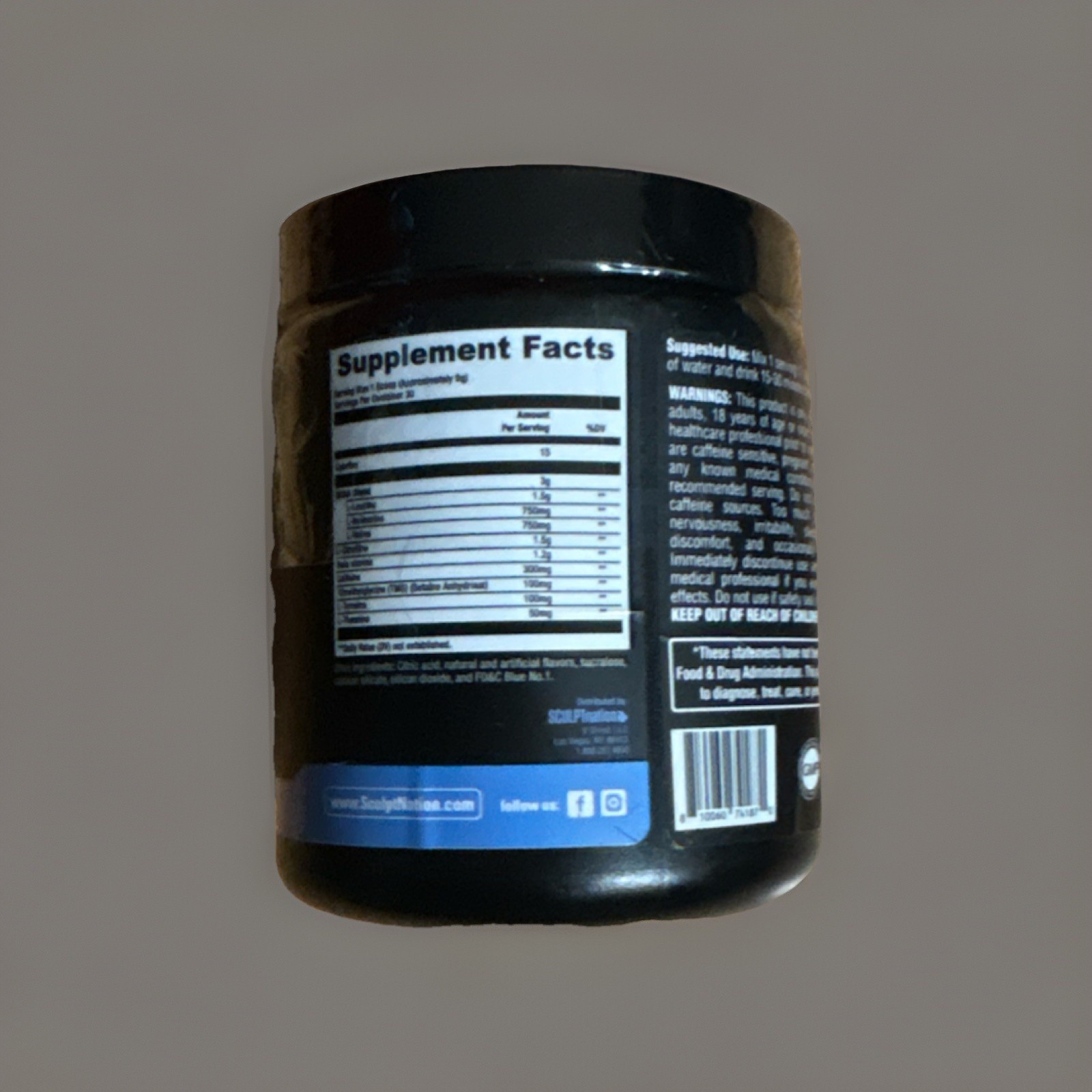 SCULPTnation Supplement Bundle Creatine Fruit Punch PreWorkout Fitness