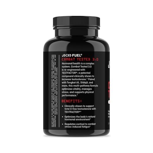 Jocko Fuel Test Booster for Men – Natural Endurance, 120 Count (Pack of 1)