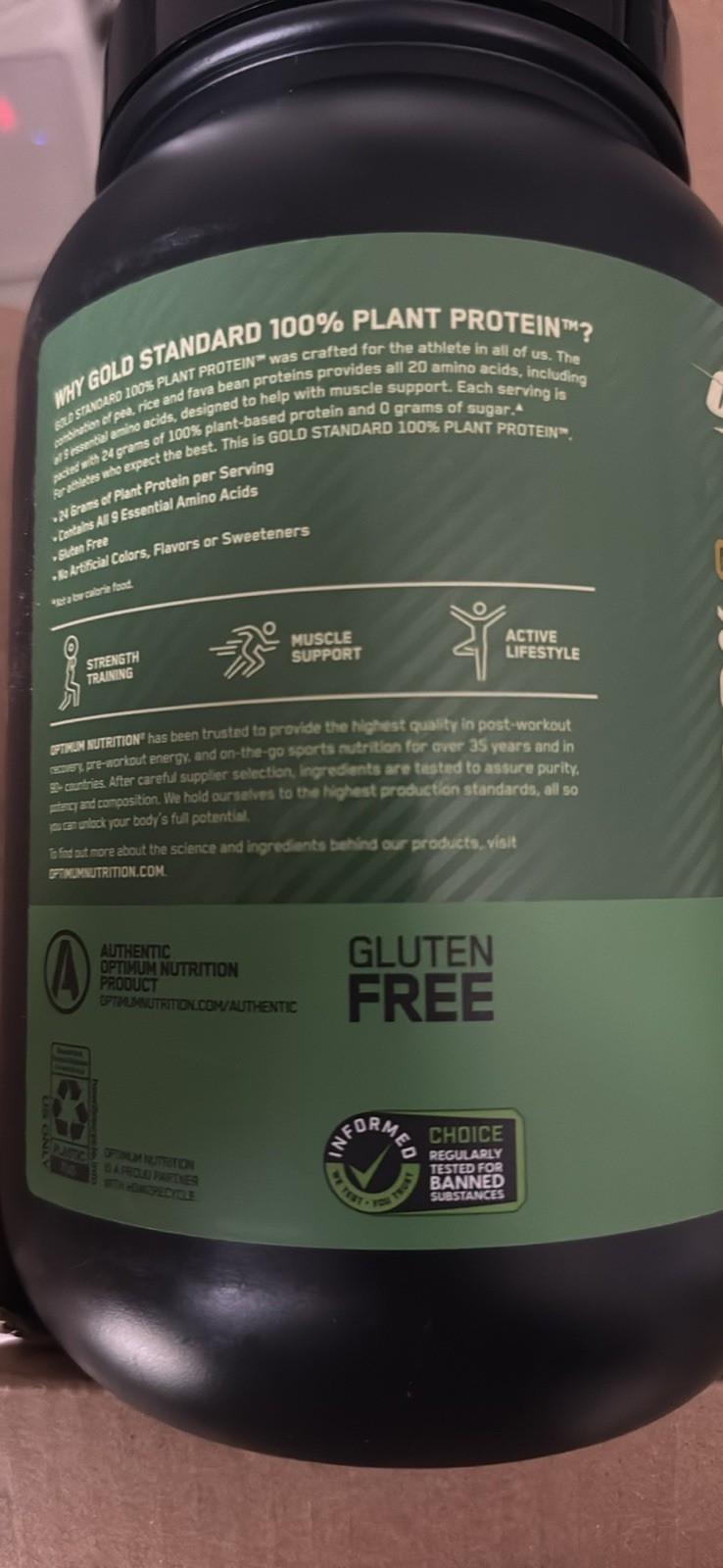 Gold Standard® 100% Plant Protein, Rich Chocolate Fudge, 1.76 lb (800 g)