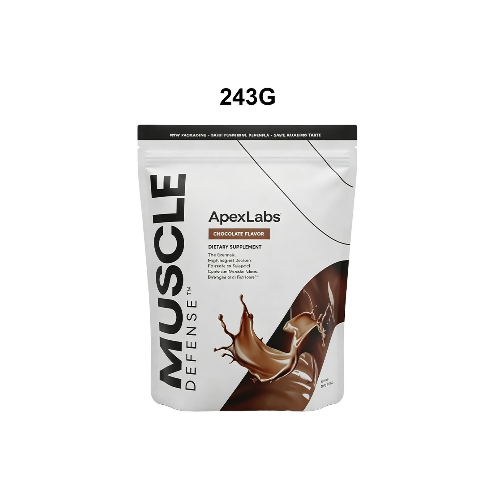 APEX LABS MUSCLE DEFENSE CHOCOLATE FLAVOR – 8.57 OZ- NEW PACKING