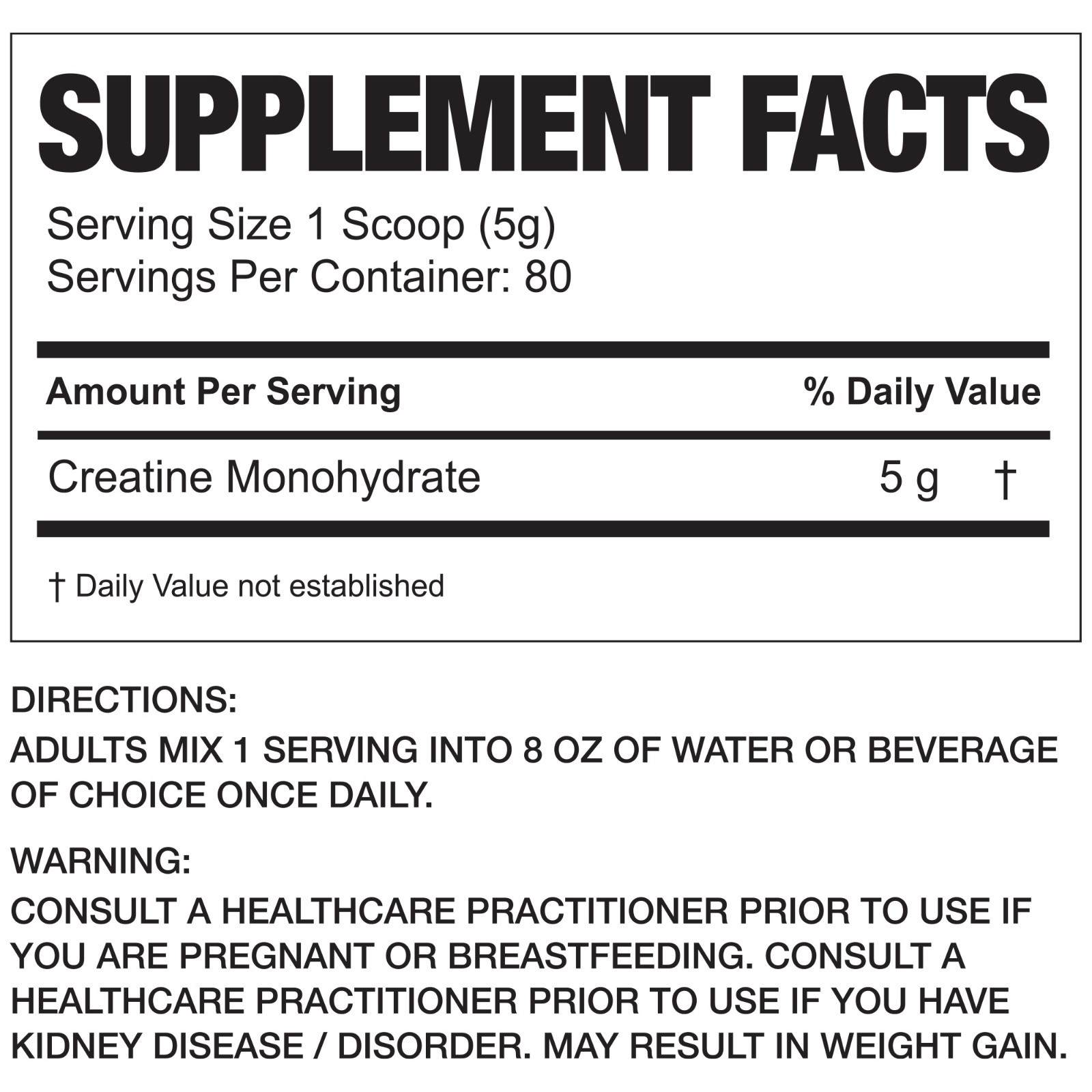 Magnum Nutraceuticals Creatine Powder 100 80 Serving Monohydrate Fresh 4/27EXP