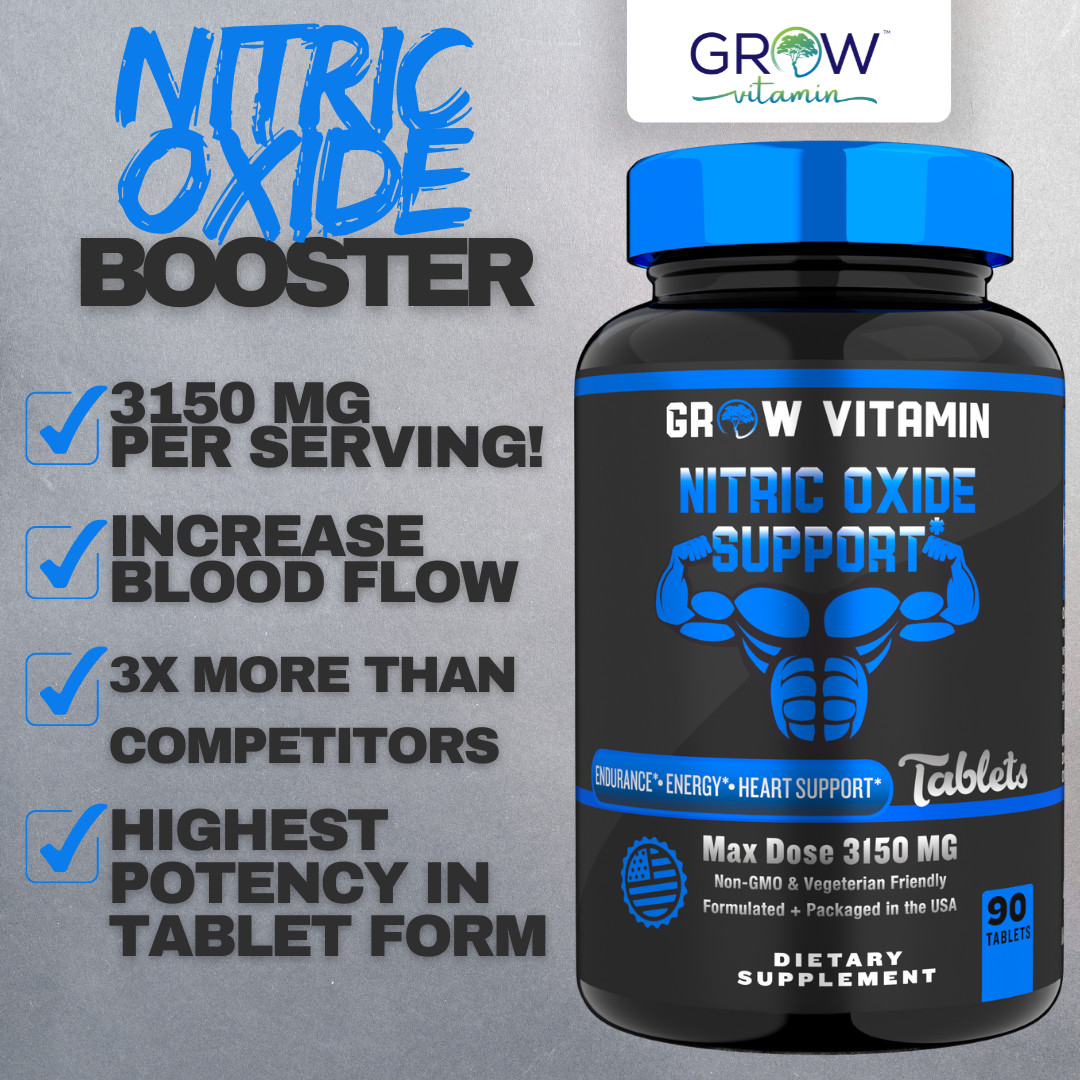 L Arginine Male Enhancing Supplement from Nitric Oxide, Max Dose 3150mg- 90 Caps