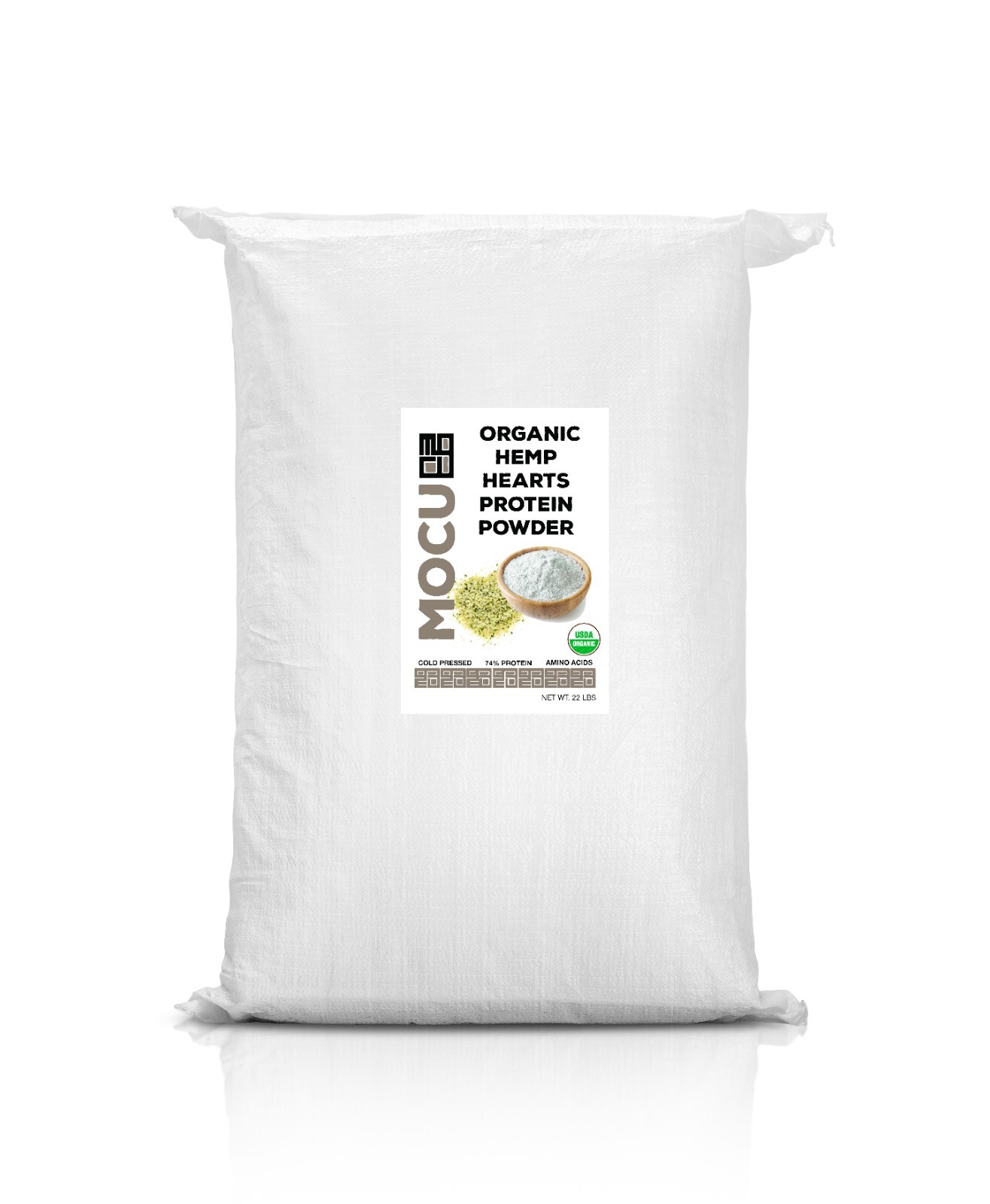 CERTIFIED ORGANIC HEMP PROTEIN POWDER – 74% PROTEIN