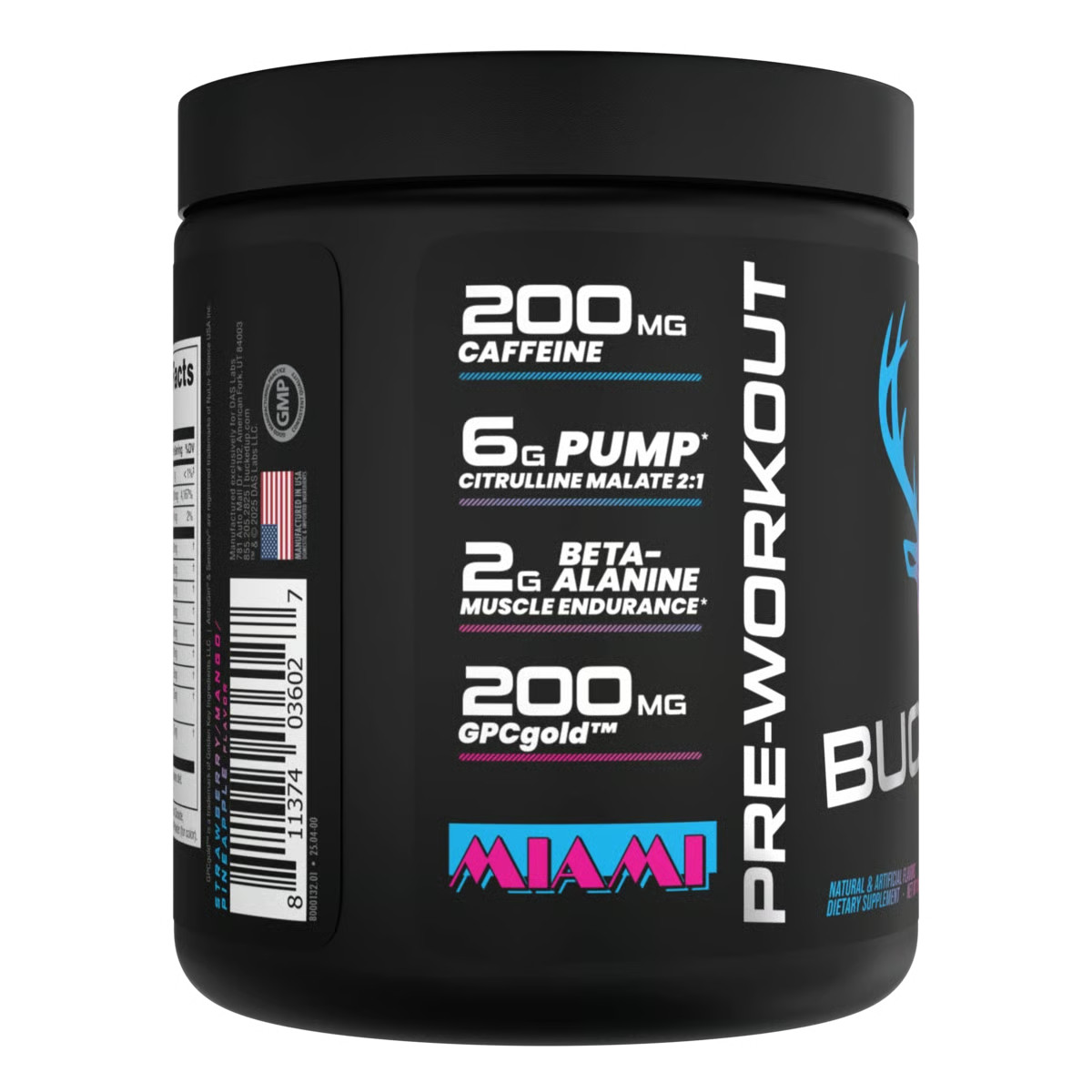 Bucked Up Mother Bucker Pre-Workout Miami – Strawberry, Mango, Pineapple 13.8 oz