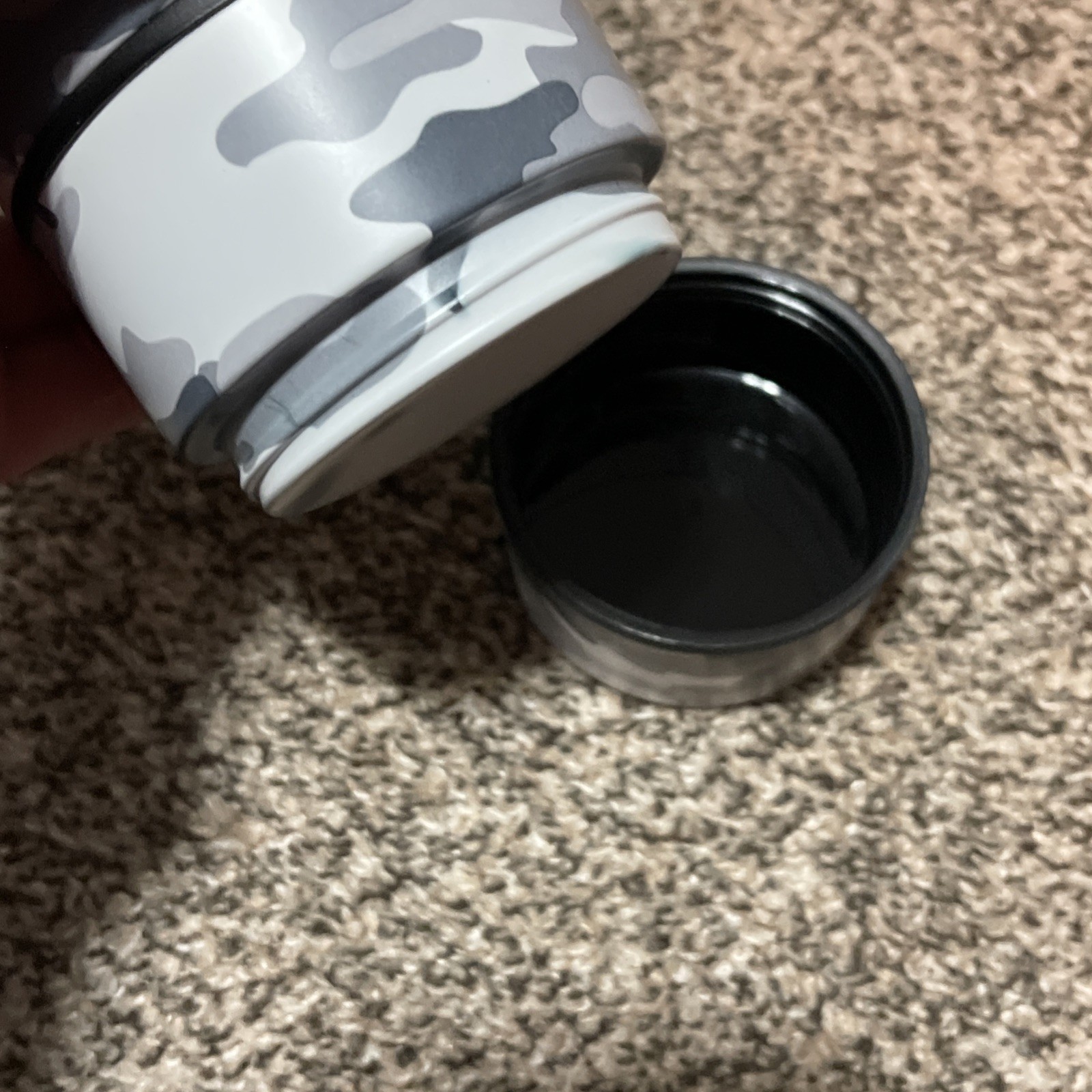 Metalshake Camo 600ML BLACK 3 Layers Gym Protein Shaker Water Sports Gym Work