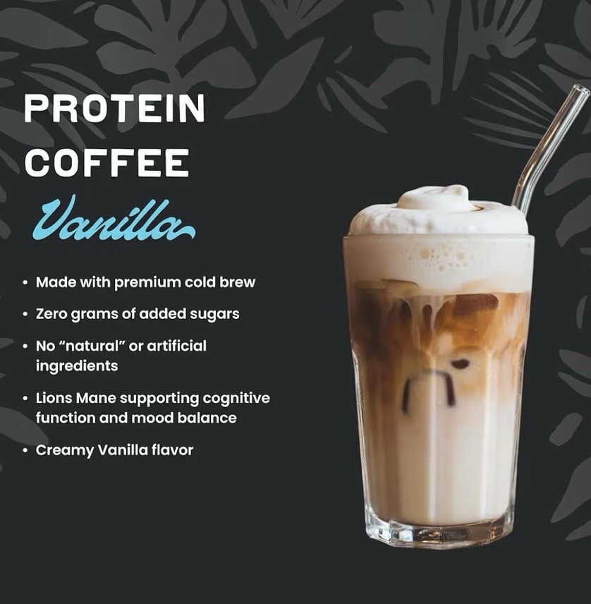 Laird Superfood Protein Coffee, Unsweetened, Premium Whey Protein