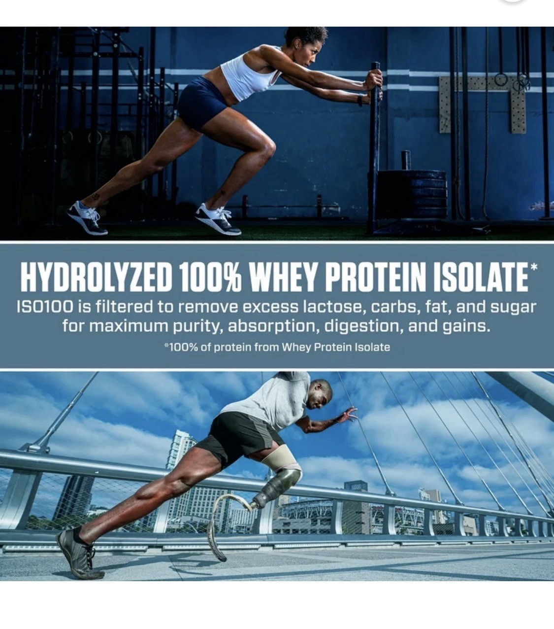 Dymatize ISO100 Hydrolyzed Whey Cookies & Cream 20 Servings