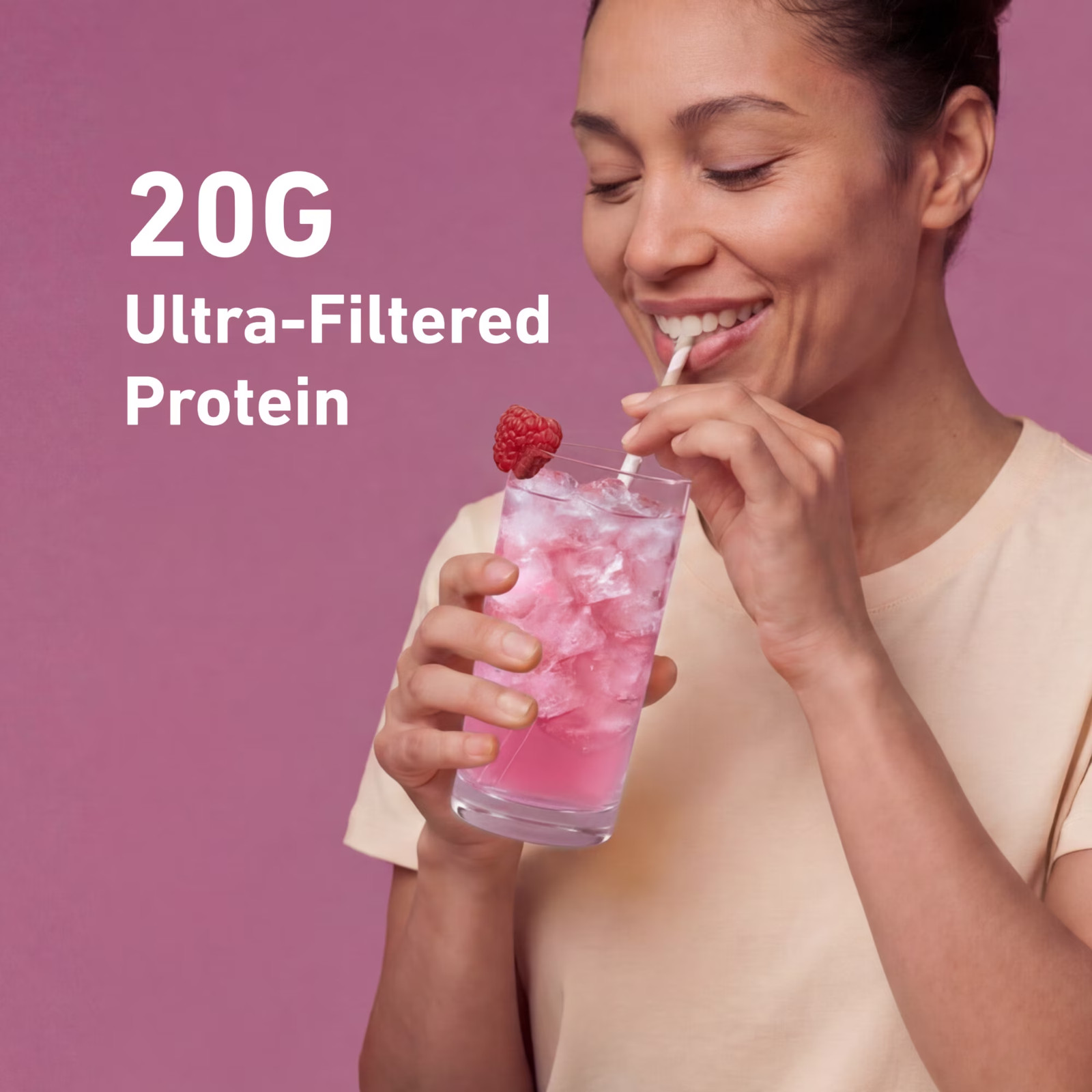 Isopure Clear Low Carb 100% Whey Protein Isolate Powder Mixed Berry, 20g Protein