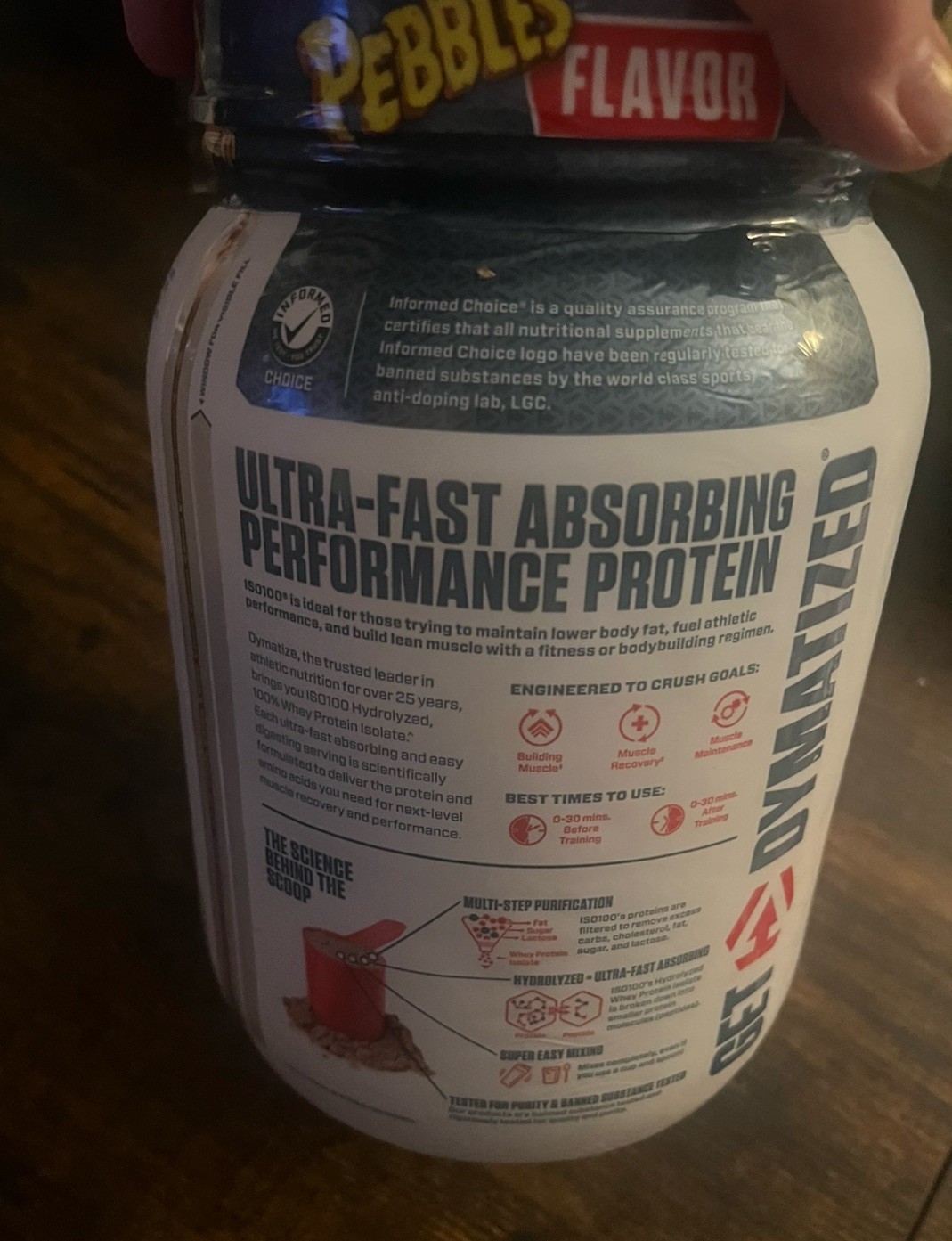 Dymatize x Cocoa Pebbles ISO100 Whey Protein Powder Isolate Protein. 20 Servings