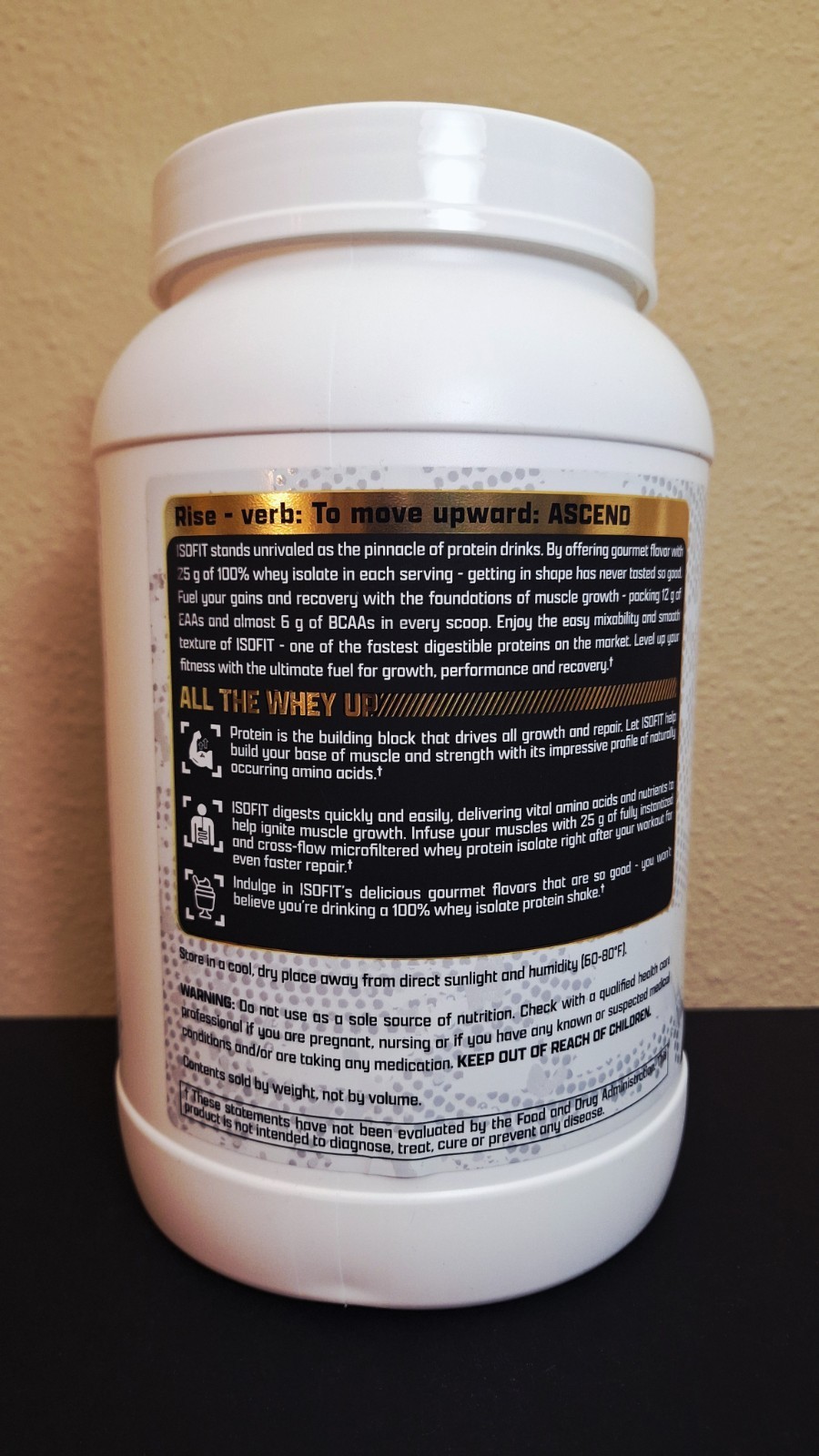 Nutrex ISOFIT Bananas Foster🍌30 Servings, 25g Protein, EAA & BCAA, 04/2028✨️