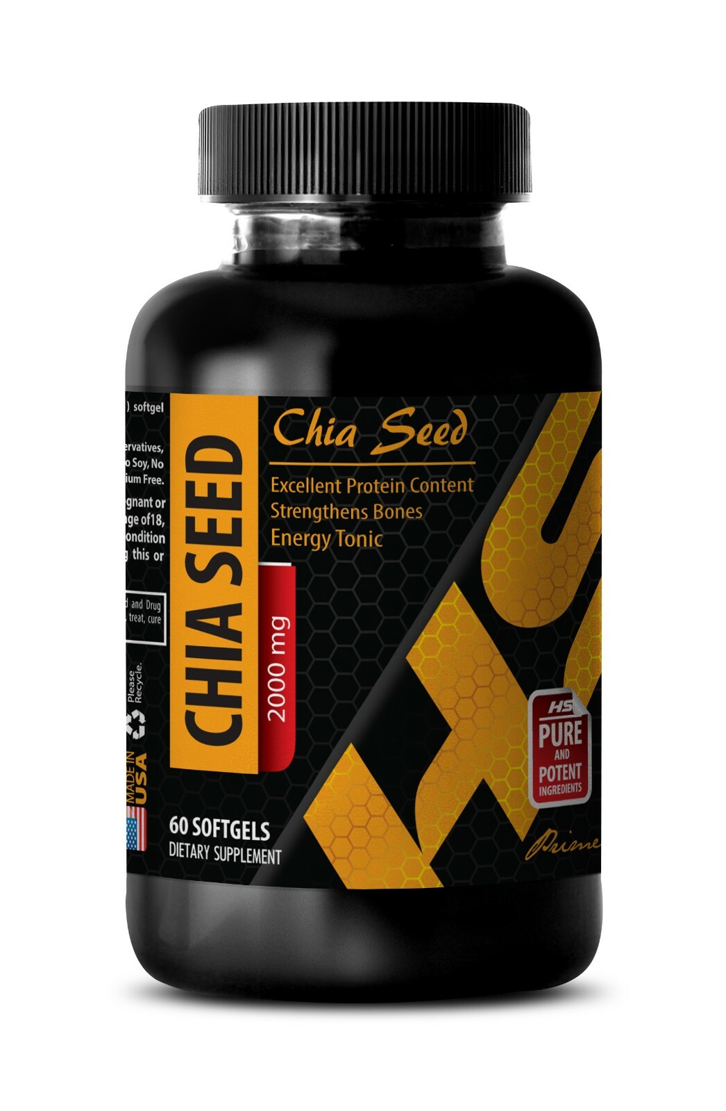 heart boost – CHIA SEED OIL – boost energy levels & speed metabolism 1 BOTTLE