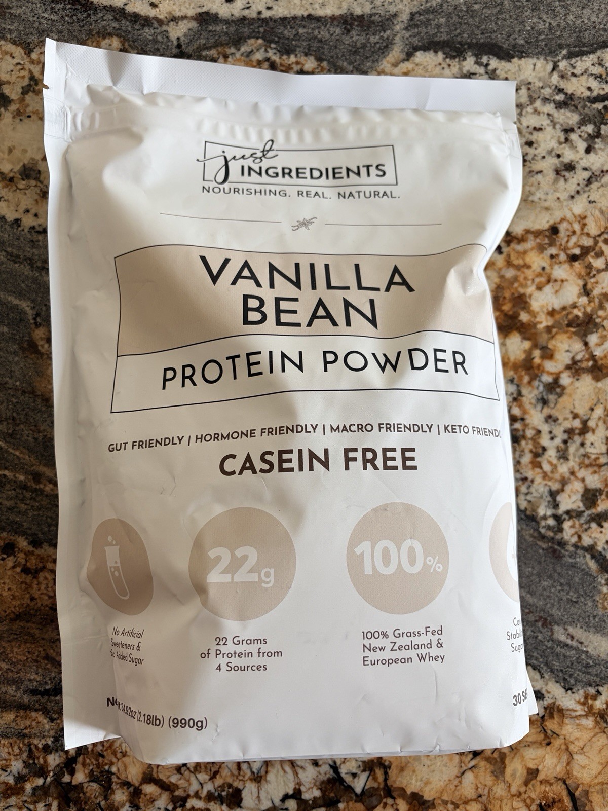 BN Just Ingredients Vanilla Bean Protein Powder