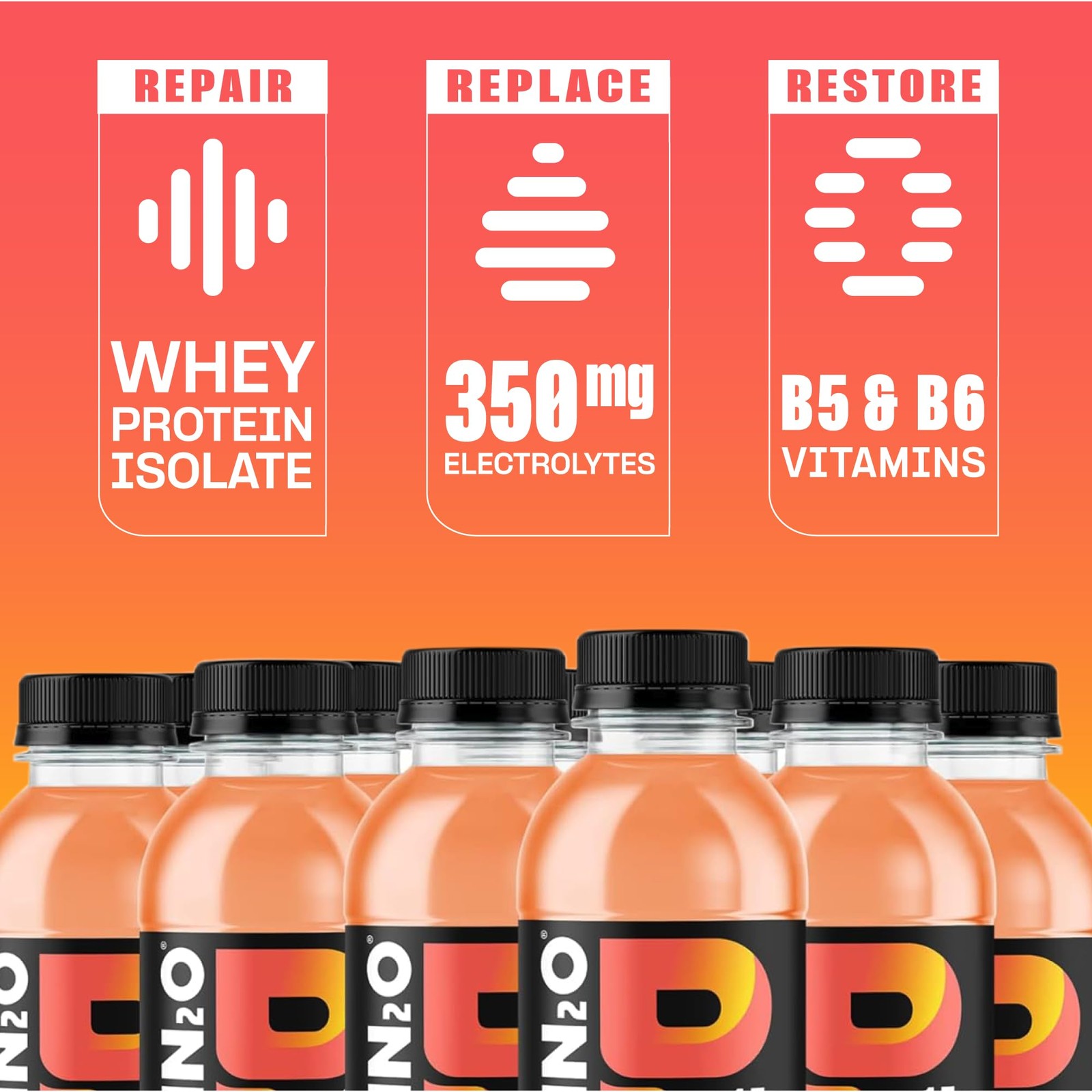 Protein2o 15g Whey Protein Infused Water, Peach 16.9 Fl Oz (Pack of 12)