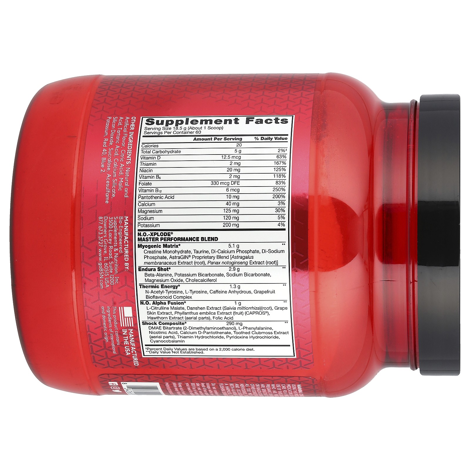 N.O.-Xplode, Legendary Pre-Workout, Grape, 2.45 lbs (1.11 kg)