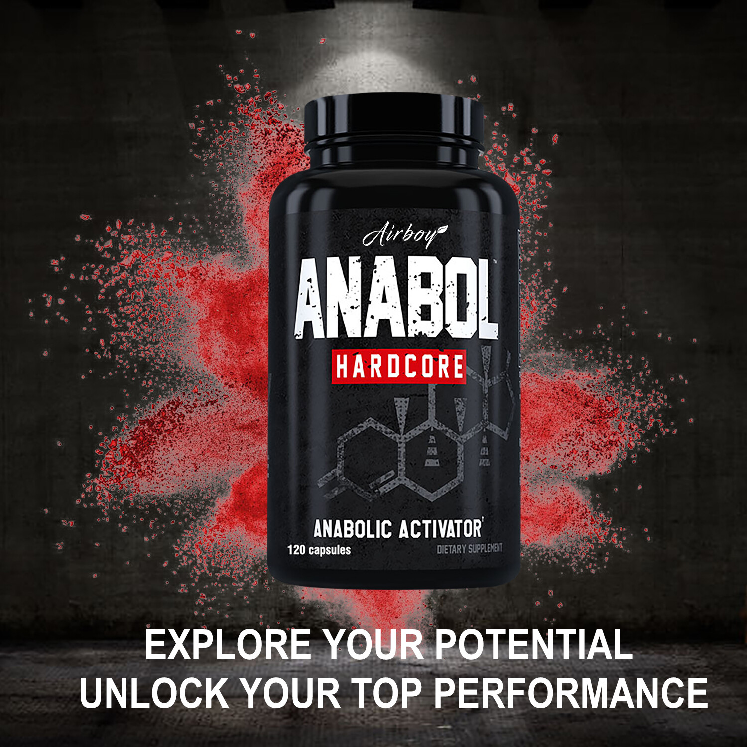 120pcs Anabolic Activator- Muscle Builder,Testosterone Booster, Energy Endurance