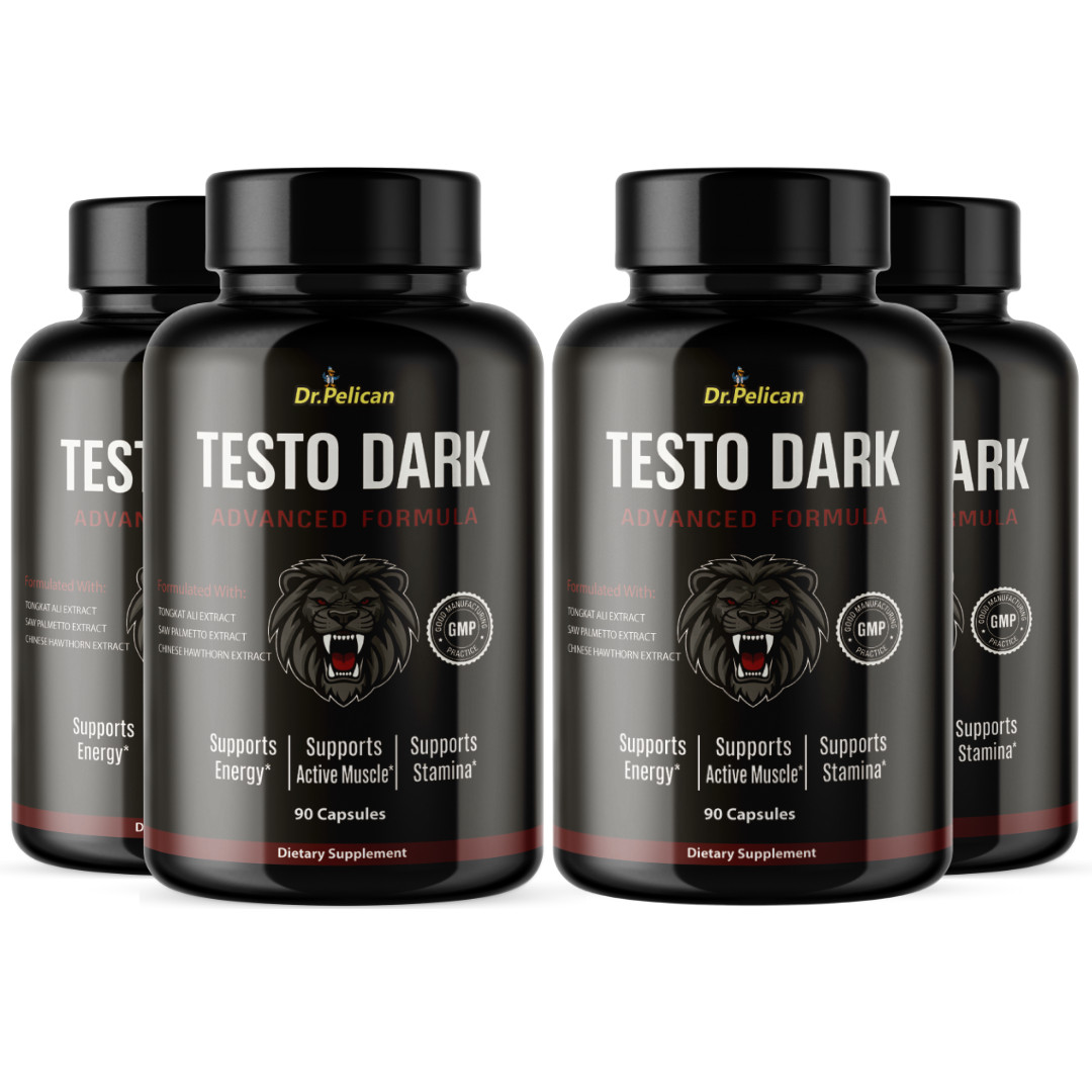 Test0 Dark- Bodybuilding & Men’s Health Support- 4 Bottles- 360 Capsules
