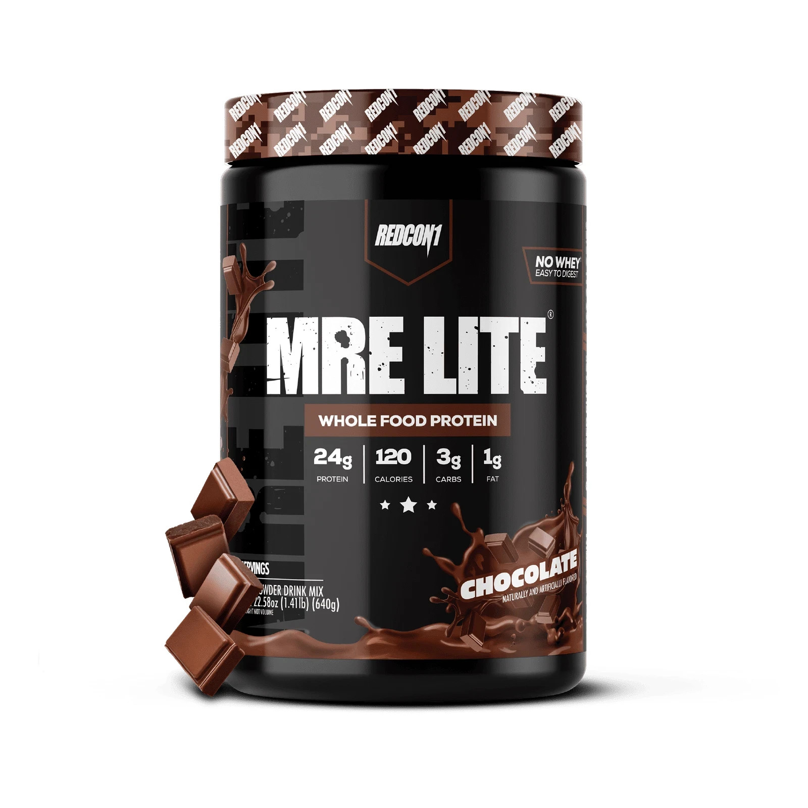 REDCON1 MRE Lite Whole Food Protein Powder, Chocolate, Whey & Lactose Free Meal