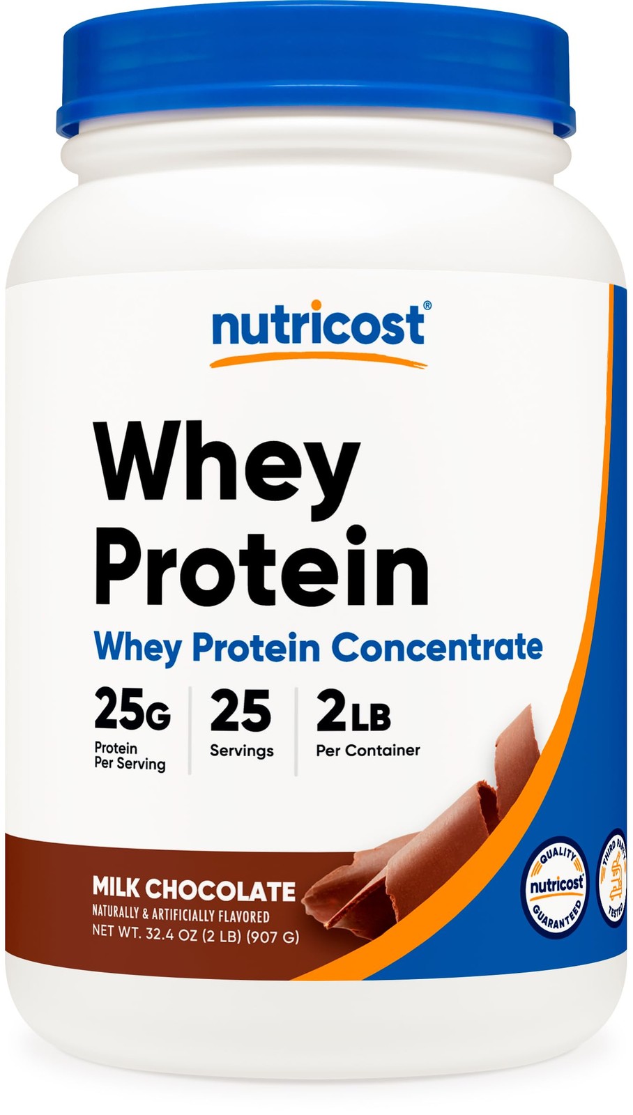 Nutricost Whey Protein Concentrate (Chocolate) 2LBS – 2 Pound (Pack of 1)